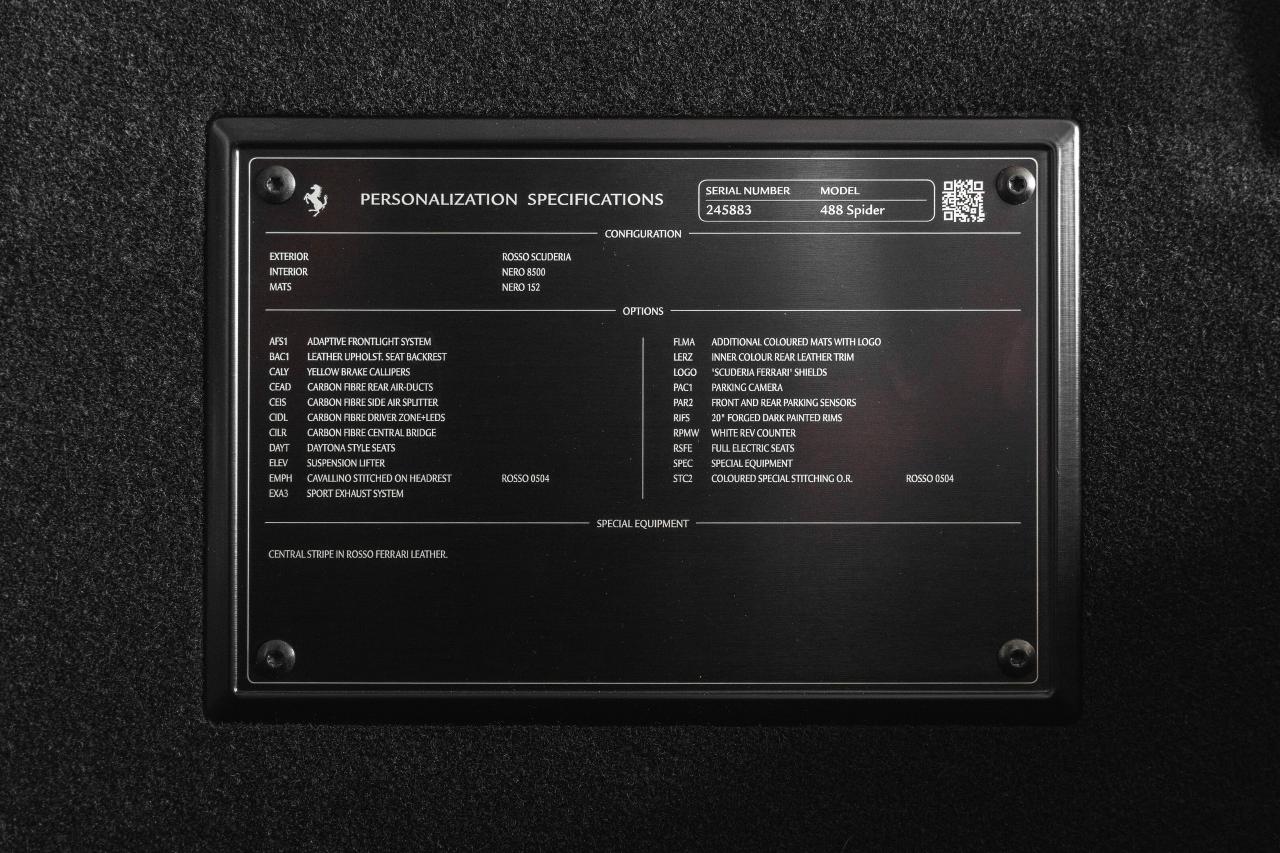 2019 Ferrari 488 Spider Convertible Photo