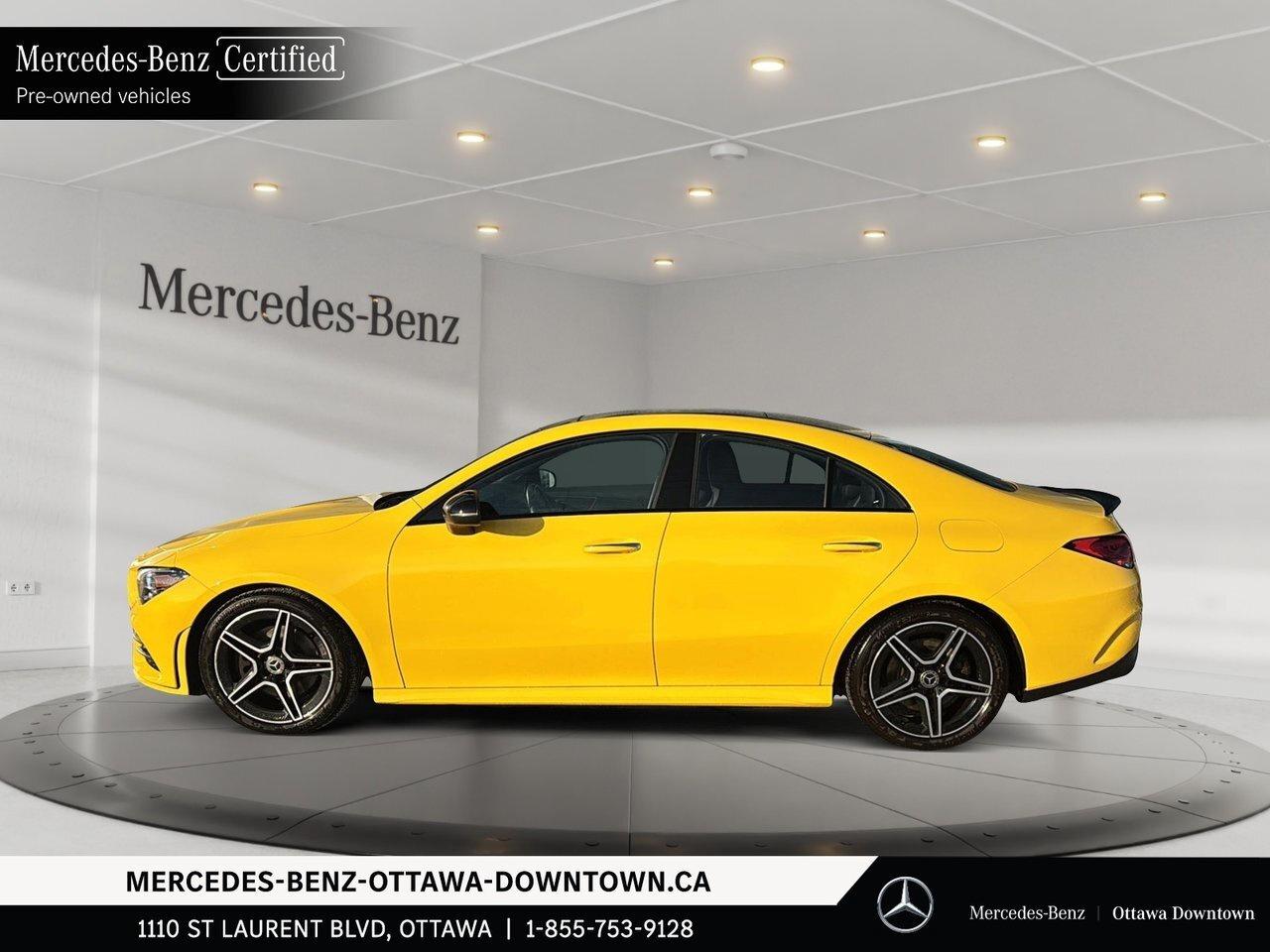 2022 Mercedes-Benz CLA250 4MATIC Coupe Rare Sun Yellow Paint! / Photo4