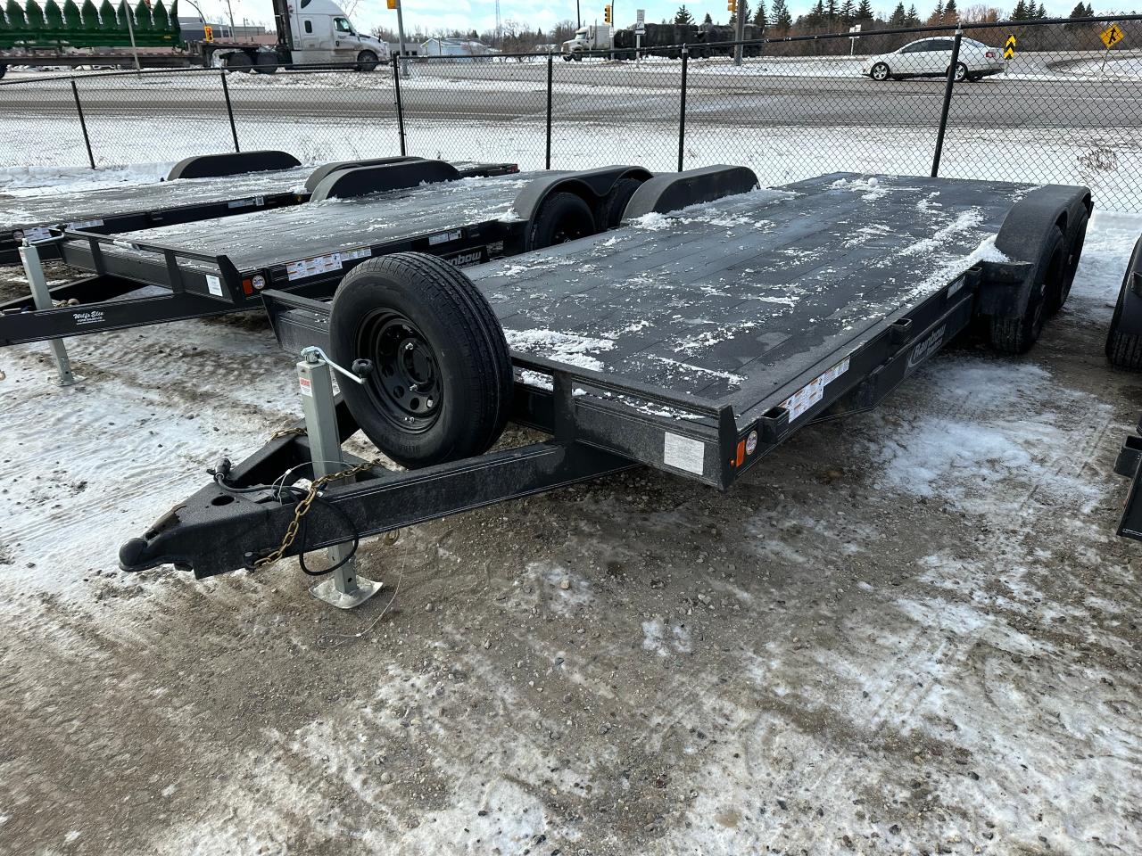 <p><span style=font-family: Segoe UI, sans-serif; font-size: 18px;>20&rsquo; Rainbow Excursion Car & Equipment Trailer, tandem 5200 lb axles, GVWR 9900 lbs, 2240 lbs curb weight, 2 5/16 coupler, spare tire and holder, stone guard protection, silver graphics package, advanced hybrid polyurea coating exterior finish, LED lights, removable tear drop fender, 6&rdquo; channel frame & hitch, 5&rsquo; slide in ramps.&nbsp;&nbsp;Stock#HH5450. For more info call Wilfs Elie Ford toll free 877-360-3673. Dealer# 0521.</span></p>