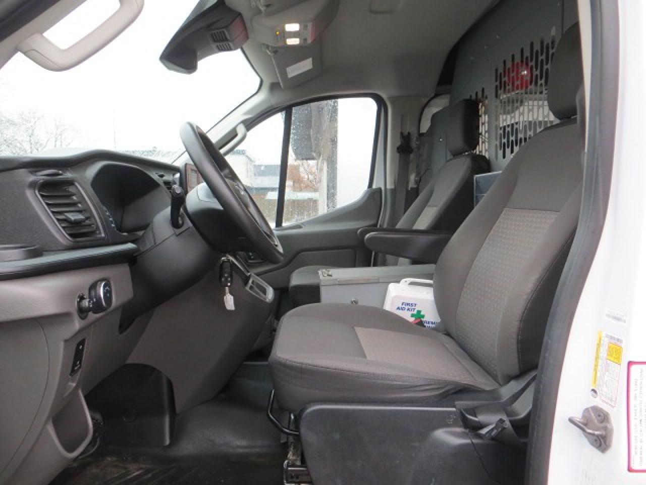 2021 Ford Transit Cargo Van CERTIFIED, LADDER RACKS, SHELVES, DIVIDER, BOXES Photo