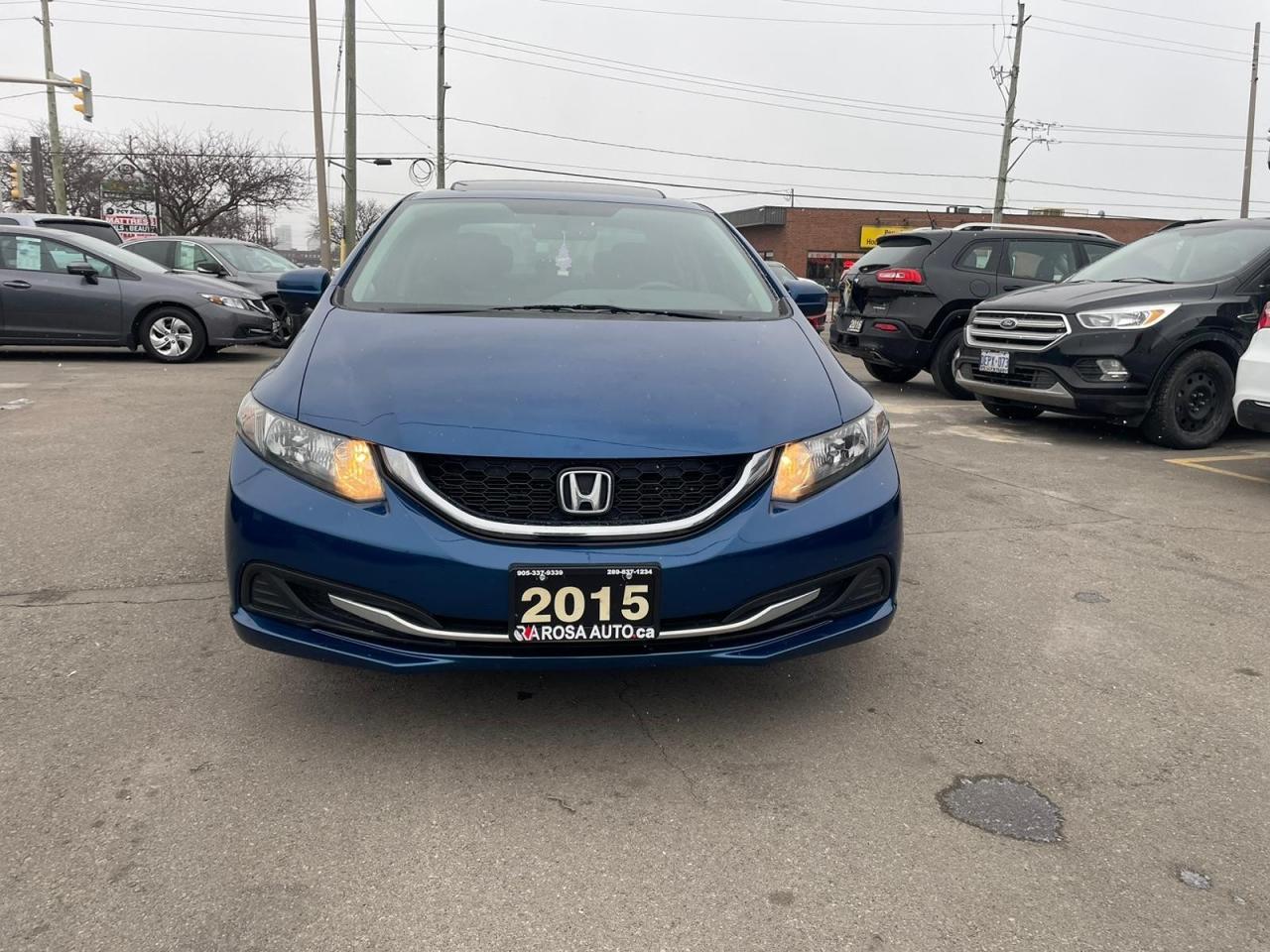 2015 Honda Civic Man EX SUNROOF NO ACCIDENT SAFETY CERTIFED CAMERA - Photo #2