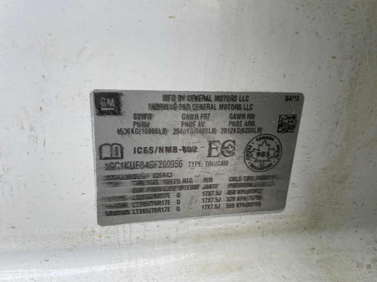 2016 Chevrolet Silverado K2500 HE Photo