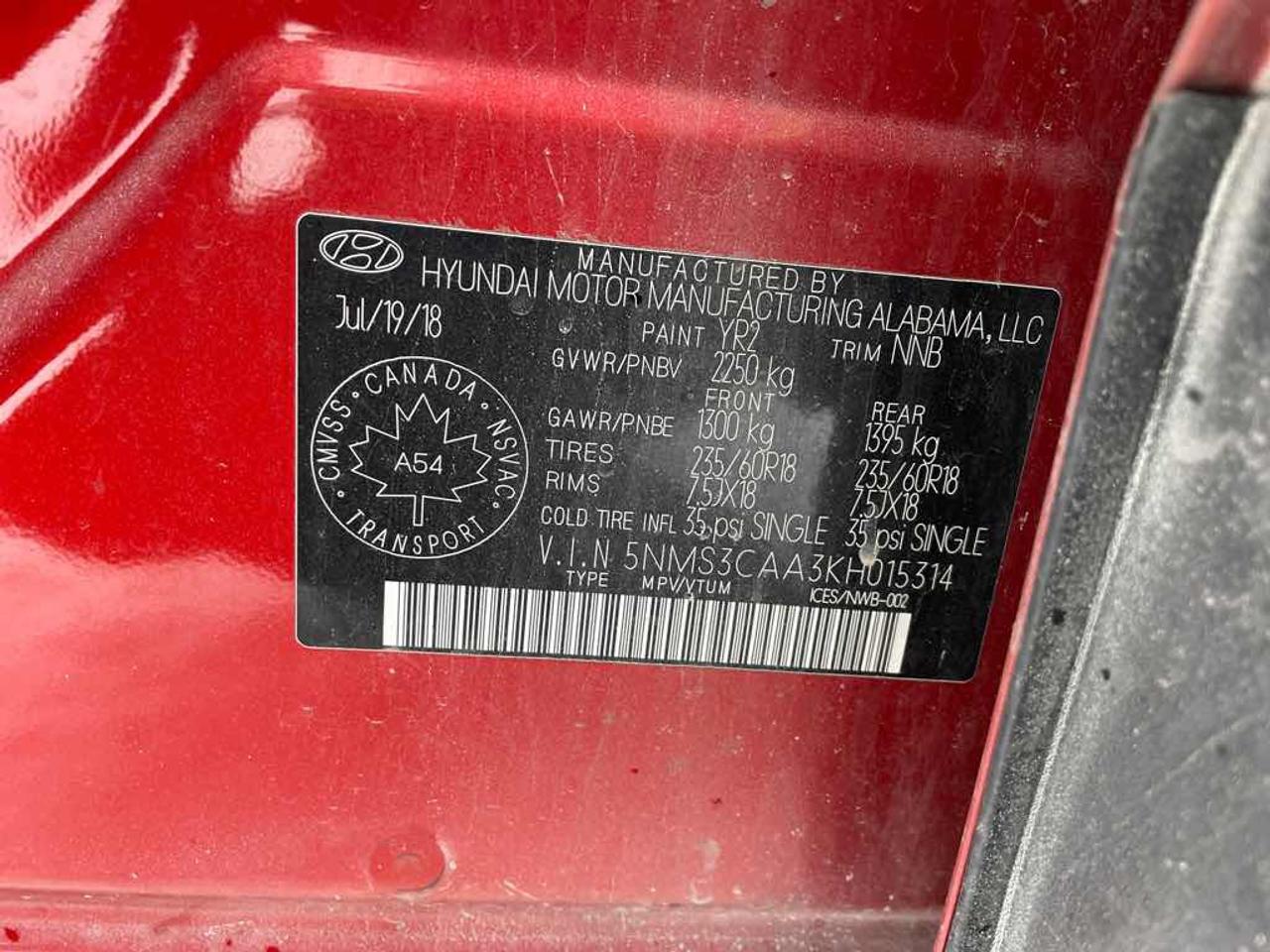 2019 Hyundai Santa Fe SEL PLUS Photo