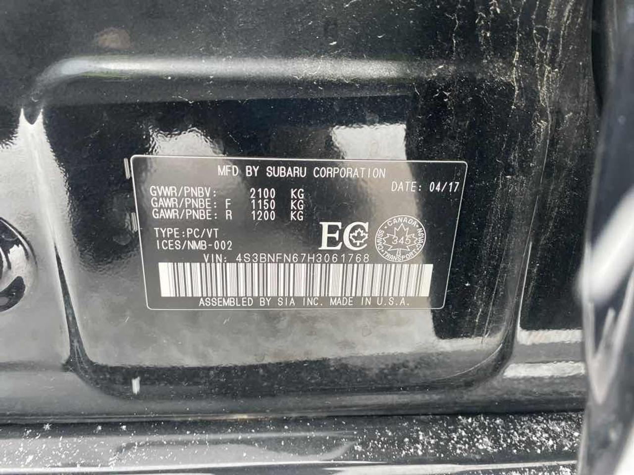 2017 Subaru LEGACY 3.6R LIMITE  Photo