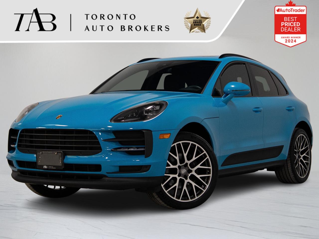 This 2019 Porsche Macan with the Premium Plus Package is a local Ontario vehicle with a clean Carfax report, offering Porsches signature performance blended with everyday luxury and versatility. Powered by a responsive turbocharged engine and equipped with advanced comfort and technology features, the Macan delivers a refined driving experience with athletic handling, a premium interior, and modern connectivity. The BOSE audio system and panoramic roof elevate the cabin, making every drive feel first-class.

Top Key Features:

Miami Blue ............................................... $3,560
Premium Package Plus ........................ $6,990
Porsche Entry & DrivePanoramic Roof SystemPower Seats (14-way) with Memory Package
Seat Heating (Front and Rear)
Seat Ventilation (Front)
BOSE Surround Sound-System
Apple CarPlay incl. Siri
LED Headlights in Black incl. Porsche Dynamic Light System Plus (PDLS+) ............................................... $600
Auto-Dimming Mirrors
Deletion of Model Designation
Trailer Hitch without Tow Ball ............... $750
SportDesign Exterior Mirrors ............... $650
Roof Rails in High Gloss Black ............... $460
Sport Tailpipes in Black ............... $1,090
21" RS Spyder Design Wheels ............... $5,060
Lane Change Assist (LCA) ............... $790


NOW OFFERING 3 MONTH DEFERRED FINANCING PAYMENTS ON APPROVED CREDIT. 

WE OFFER THE BEST FINANCE RATES, AND DONT CHARGE ANY FINANCING FEE 

Looking for a top-rated pre-owned luxury car dealership in the GTA? Look no further than Toronto Auto Brokers (TAB)! Were proud to have won multiple awards, including the 2024 AutoTrader Best Priced Dealer, the 2024 CarGurus Award, the 2025 Top Choice Award, the 2025 Consumer Satisfaction Award, the 2025 Canadian Choice Award, the 2025 Three Best Rated Dealer Award, and many more!

With 30 years of experience serving the Greater Toronto Area, TAB is a respected and trusted name in the pre-owned luxury car industry. Our 30,000 sq.Ft indoor showroom is home to a wide range of luxury vehicles from top brands like BMW, Mercedes-Benz, Audi, Porsche, Land Rover, Jaguar, Aston Martin, Bentley, Maserati, and more. And we dont just serve the GTA, were proud to offer our services to all cities in Canada, including Vancouver, Montreal, Calgary, Edmonton, Winnipeg, Saskatchewan, Halifax, and more.

At TAB, were committed to providing a no-pressure environment and honest work ethics. As a family-owned and operated business, we treat every customer like family and ensure that every interaction is a positive one. Come experience the TAB Lifestyle at its truest form, luxury car buying has never been more enjoyable and exciting!

Call us today or visit our website to learn more about our inventory and services. And remember, all prices exclude applicable taxes and licensing, and vehicles can be certified at an additional cost of $999.