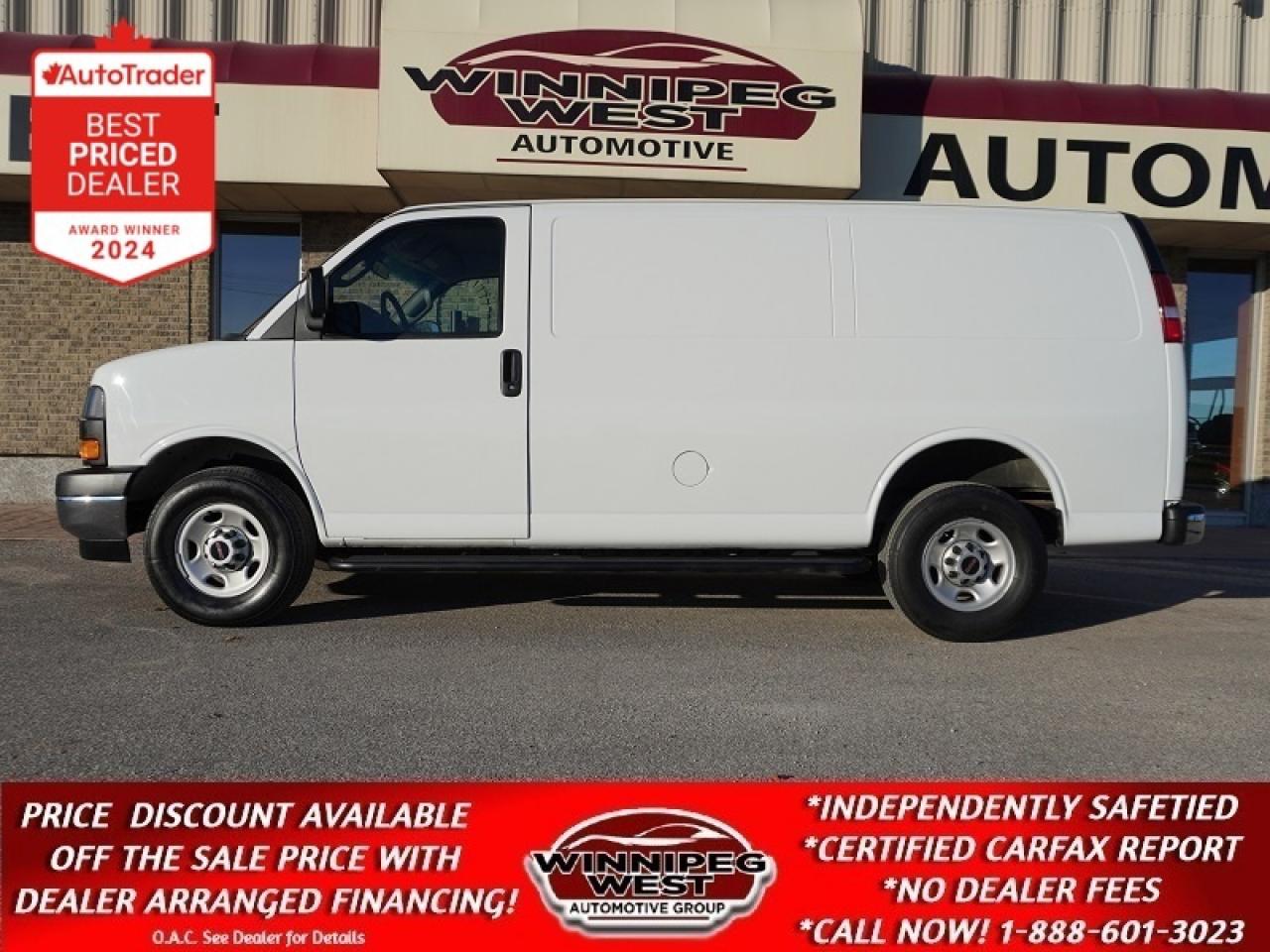 Used 2023 GMC Savana 2500 Cargo VAN SAVANA 2500 CARGO VAN, VERY LOW KMS STILL AS NEW! for sale in Headingley, MB