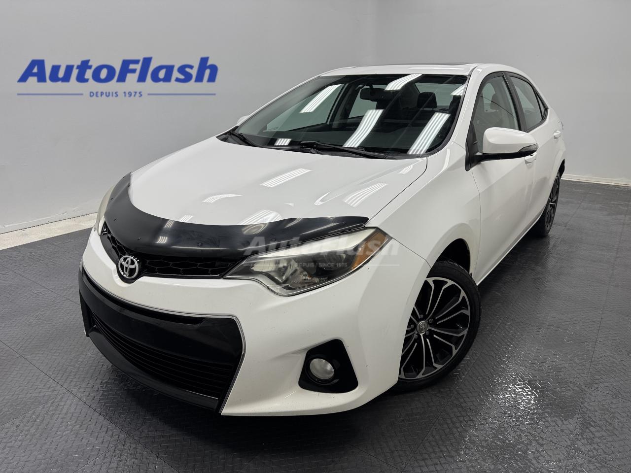 Used 2014 Toyota Corolla S, BLUETOOTH, CAMERA, CUIR, TOIT OUVRANT for sale in Saint-Hubert, QC