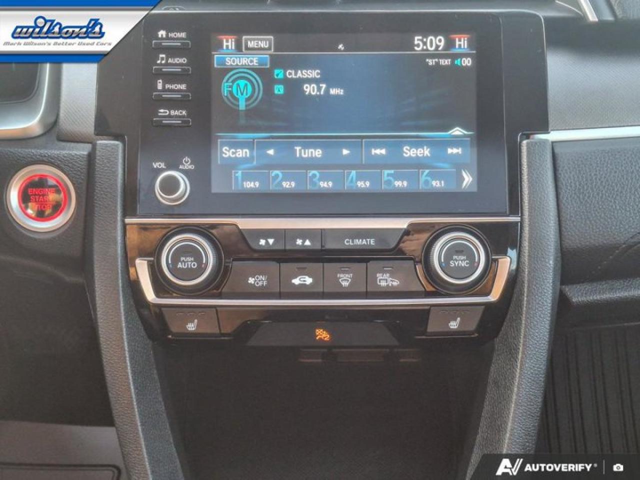 2019 Honda Civic Sedan EX | Sunroof | Adaptive Cruise | Heated Seats | CarPlay + Android | Rear Camera | and More ! Photo