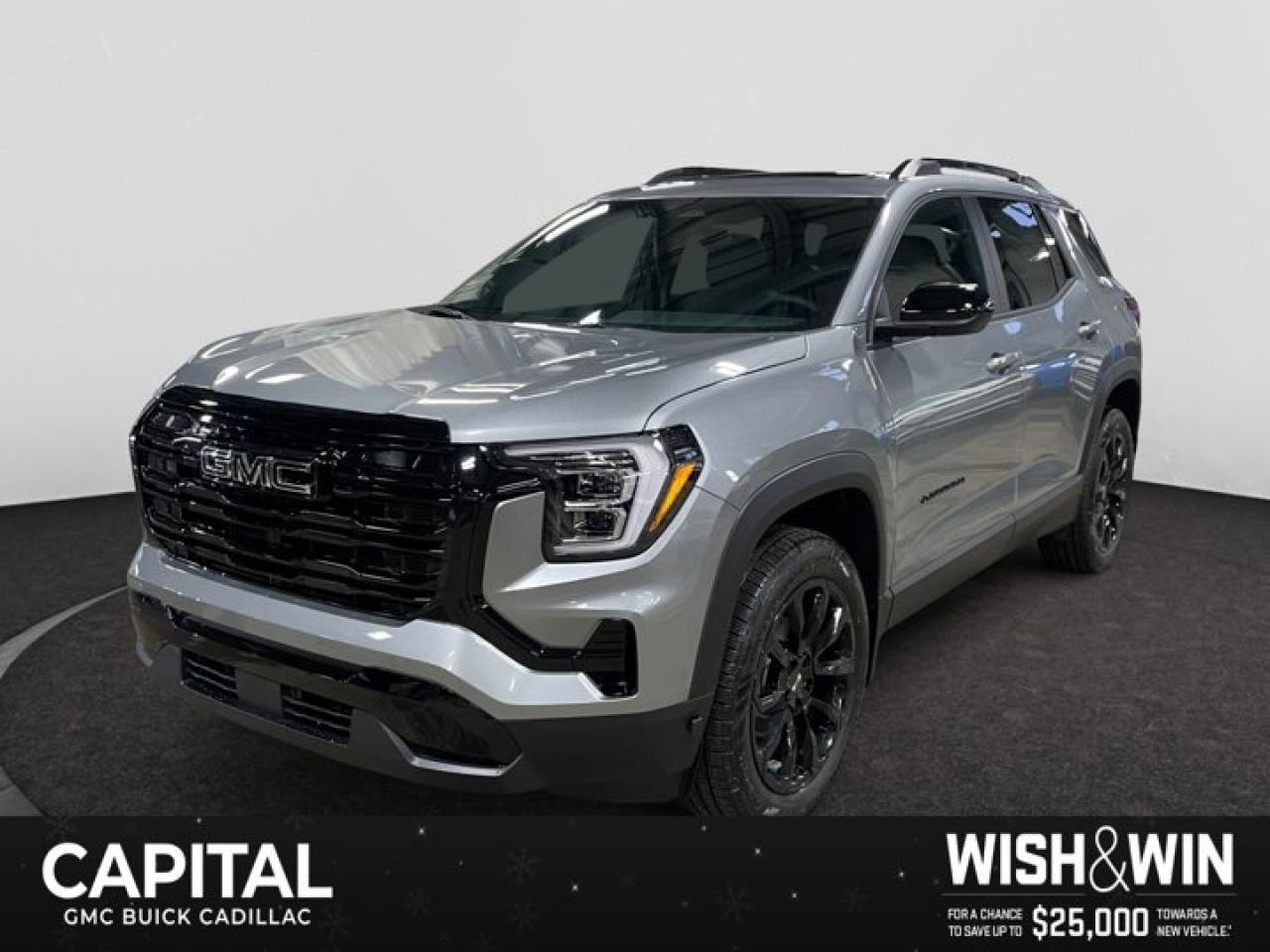 This 2026 GMC Terrain in Sterling Metallic is equipped with AWD and Turbocharged Gas I4 1.5L/-TBD- engine.From its striking C-shaped LED signature lighting to its stunning floating roof, this GMC Terrain has been refined on every level. With three distinctive options, every trim boasts its own distinctive grille that makes a lasting first impression and sets a bold tone for the rest of the vehicles exterior. Striking LED signature lighting on the taillamps complete Terrains bold design from front to back. Terrains interior seamlessly incorporates exterior design cues to create a cohesive look. Youll find a combination of bold styling, first-class comfort and plenty of space proving its as much about refinement as it is utility. Terrains interior features a standard leather wrapped steering wheel, real aluminum trim and soft-touch materials to enhance your driving experience and maximize comfort for both you and your passengers. A front-to-back flat load floor includes new fold-flat front-passenger and second-row seats so you can quickly go from accommodating people to utilizing every inch of cargo space. The GMC Terrain small SUV is engineered to meet the challenges drivers face every day  from various road surfaces to unexpected conditions. Advanced technology such as the Traction Select system allows you to switch between drive modes to make real-time adjustments based on those ever-changing driving situations. Terrain offers an available suite of intuitive driver-assist and safety technologies  so you can move with confidence in any direction.Check out this vehicles pictures, features, options and specs, and let us know if you have any questions. Helping find the perfect vehicle FOR YOU is our only priority.P.S...Sometimes texting is easier. Text (or call) 306-801-9090 for fast answers at your fingertips!Dealer License #914248Disclaimer: All prices are plus taxes & fees. See dealer for Details. Dealer Permit # 914248 See dealer for Details.