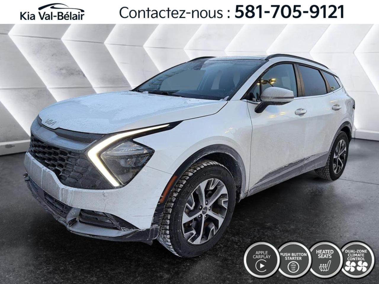 Used 2024 Kia Sportage EX *AWD *CUIR *TOIT *CAMÉRA *CARPLAY *SIÈGES/VOLANT CHAUFF for sale in Québec, QC