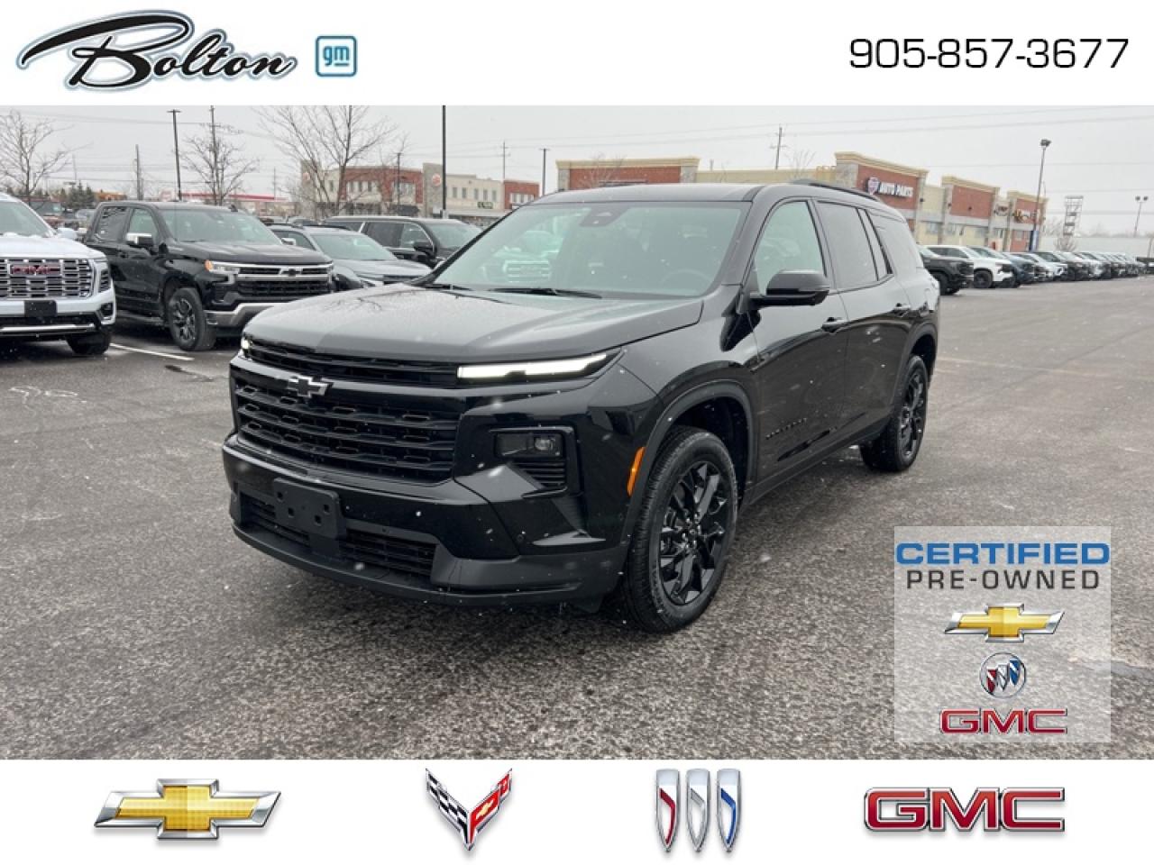 Used 2025 Chevrolet Traverse LT GM CERTIFIED PRE-OWNED PROGRAM - FINANCE @ 3.99% for sale in Bolton, ON