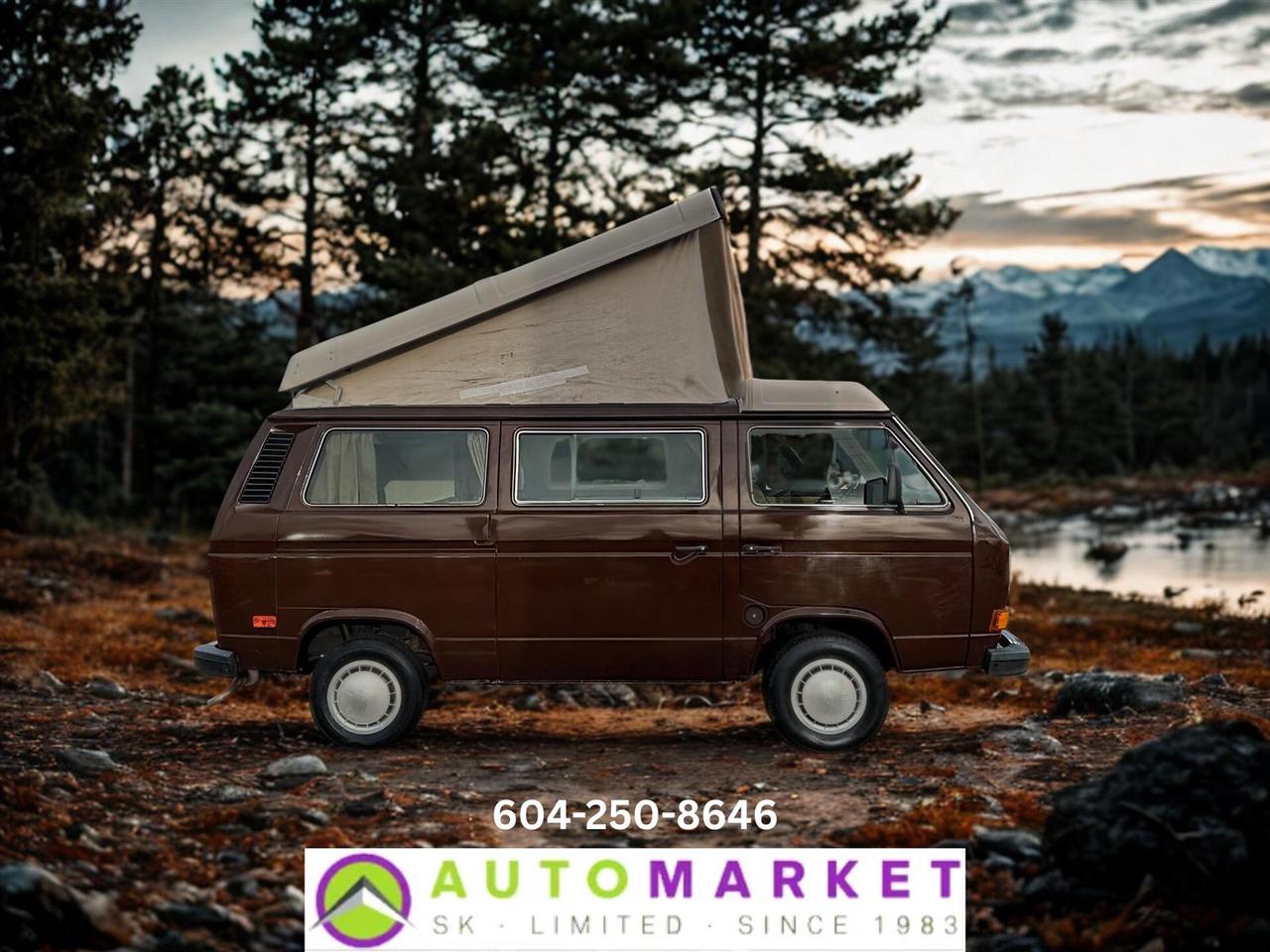 CALL OR TEXT KARL @ 6-0-4-2-5-0-8-6-4-6 FOR INFO & TO CONFIRM WHICH LOCATION.<br /><br />VOLKSWAGEN VANAGON CAMPER WITH A 2.2L SUBARU ENGINE CONVERSION. THIS IS THE RELIABLE SUBARU ENGINE THAT DOES NOT HAVE HEAD GASKET ISSUES. THIS ONE COMES WITH A BRAND NEW IN BOX CANVAS TOP TOO! JUST THROUGH THE SHOP, INSPECTED AND READY TO GO. SAVE MONEY AND BUY NOW BEFORE SPRING. SEVERAL VW VANS ON SITE, CALL TO SET AN APPOINTMENT TO VIEW THEM.&nbsp;<br /><br />2 LOCATIONS TO SERVE YOU, BE SURE TO CALL FIRST TO CONFIRM WHERE THE VEHICLE IS.<br /><br />We are a family owned and operated business for 40 years. Since 1983 we have been committed to offering outstanding vehicles backed by exceptional customer service, now and in the future. Whatever your specific needs may be, we will custom tailor your purchase exactly how you want or need it to be. All you have to do is give us a call and we will happily walk you through all the steps with no stress and no pressure.<br /><br />&nbsp; &nbsp; &nbsp; &nbsp; &nbsp; &nbsp; &nbsp; &nbsp; &nbsp; &nbsp; &nbsp; &nbsp; &nbsp; &nbsp; &nbsp; &nbsp; &nbsp; &nbsp; &nbsp; &nbsp; &nbsp; &nbsp; WE ARE THE HOUSE OF YES!<br /><br />ADDITIONAL BENEFITS WHEN BUYING FROM SK AUTOMARKET:<br /><br />-ON SITE FINANCING THROUGH OUR 17 AFFILIATED BANKS AND VEHICLE&nbsp; &nbsp; &nbsp; &nbsp; &nbsp; &nbsp; &nbsp; &nbsp; &nbsp; &nbsp; &nbsp; &nbsp; &nbsp; &nbsp; &nbsp; &nbsp; &nbsp; &nbsp; &nbsp; &nbsp; &nbsp; &nbsp; &nbsp; &nbsp; &nbsp; &nbsp;FINANCE COMPANIES.<br />-IN HOUSE LEASE TO OWN PROGRAM.<br />-EVERY VEHICLE HAS UNDERGONE A 120 POINT COMPREHENSIVE INSPECTION.<br />-EVERY PURCHASE INCLUDES A FREE POWERTRAIN WARRANTY.<br />-EVERY VEHICLE INCLUDES A CARFAX AND ICBC DAMAGE REPORT.<br />-EVERY VEHICLE IS GUARANTEED LIEN FREE.<br />-DISCOUNTED RATES ON PARTS AND SERVICE FOR YOUR NEW CAR AND ANY OTHER&nbsp; &nbsp;FAMILY CARS THAT NEED WORK NOW AND IN THE FUTURE.<br />-40 YEARS IN THE VEHICLE SALES INDUSTRY.<br />-A+++ MEMBER OF THE BETTER BUSINESS BUREAU.<br />-RATED&nbsp;TOP DEALER BY CARGURUS 8 YEARS IN A ROW<br />-MEMBER&nbsp;IN GOOD STANDING WITH THE VEHICLE SALES AUTHORITY OF BRITISH&nbsp; &nbsp;COLUMBIA.<br />-MEMBER OF THE AUTOMOTIVE RETAILERS ASSOCIATION.<br />-COMMITTED CONTRIBUTOR TO OUR LOCAL COMMUNITY AND THE RESIDENTS OF BC.<br /> This vehicle has been Fully Inspected, Certified and Qualifies for Our Free Extended Warranty.Don't forget to ask about our Great Finance and Lease Rates. We also have a Options for Buy Here Pay Here and Lease to Own for Good Customers in Bad Situations. 2 locations to help you, White Rock and Langley. Be sure to call before you come to confirm the vehicles location and availability or look us up at www.automarketsales.com. White Rock 604-542-4970 and Langley 604-533-1310. Serving Surrey, Delta, Langley, Richmond, Vancouver, all of BC and western Canada. Financing & leasing available. CALL SK AUTOMARKET LTD. 6045424970. Call us toll-free at 1 877 813-6807. $999 Documentation fee (negotiable) and applicable taxes are in addition to advertised prices. LANGLEY LOCATION DEALER# 40038 S. SURREY LOCATION DEALER #9987