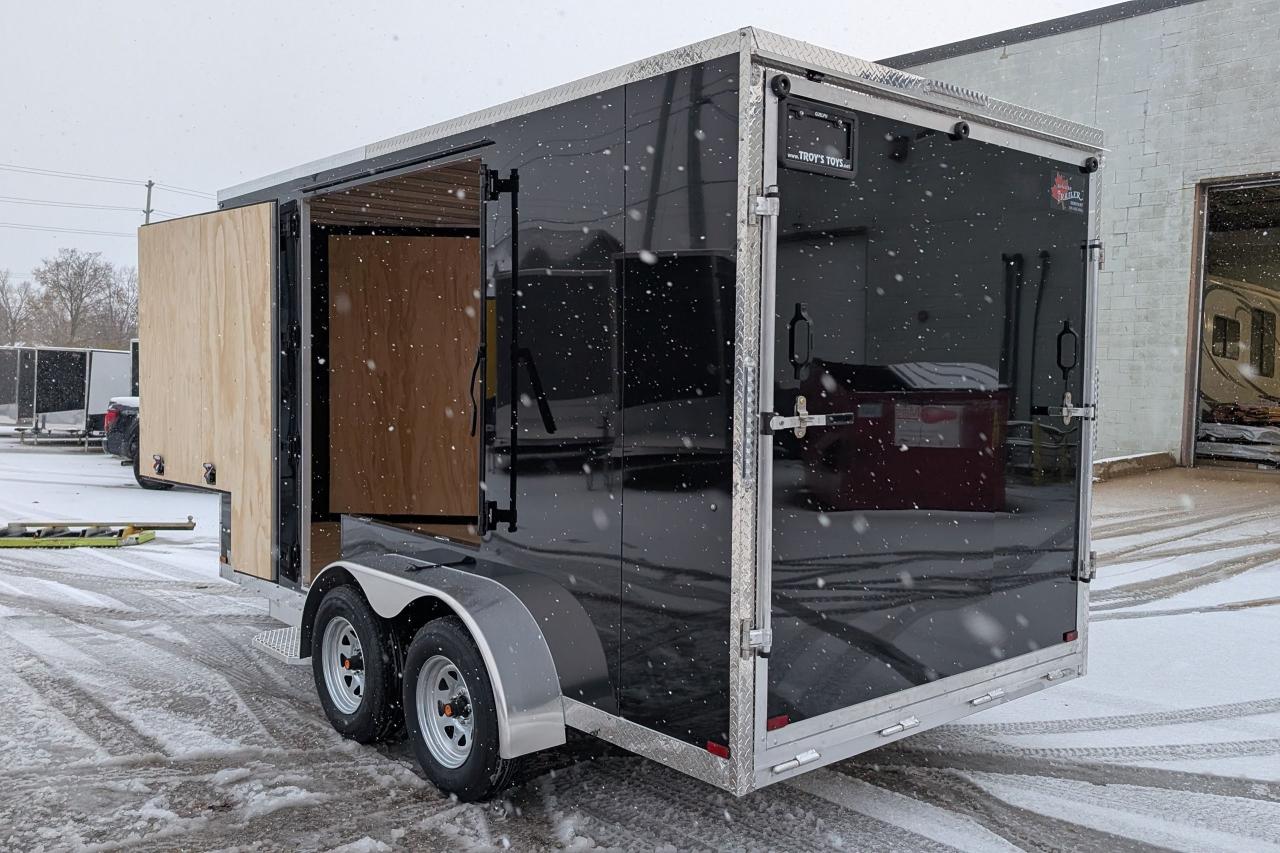 2025 Canadian Trailer Company 7x14 V Nose Cargo Trailer Aluminum Tandem Axle Photo3