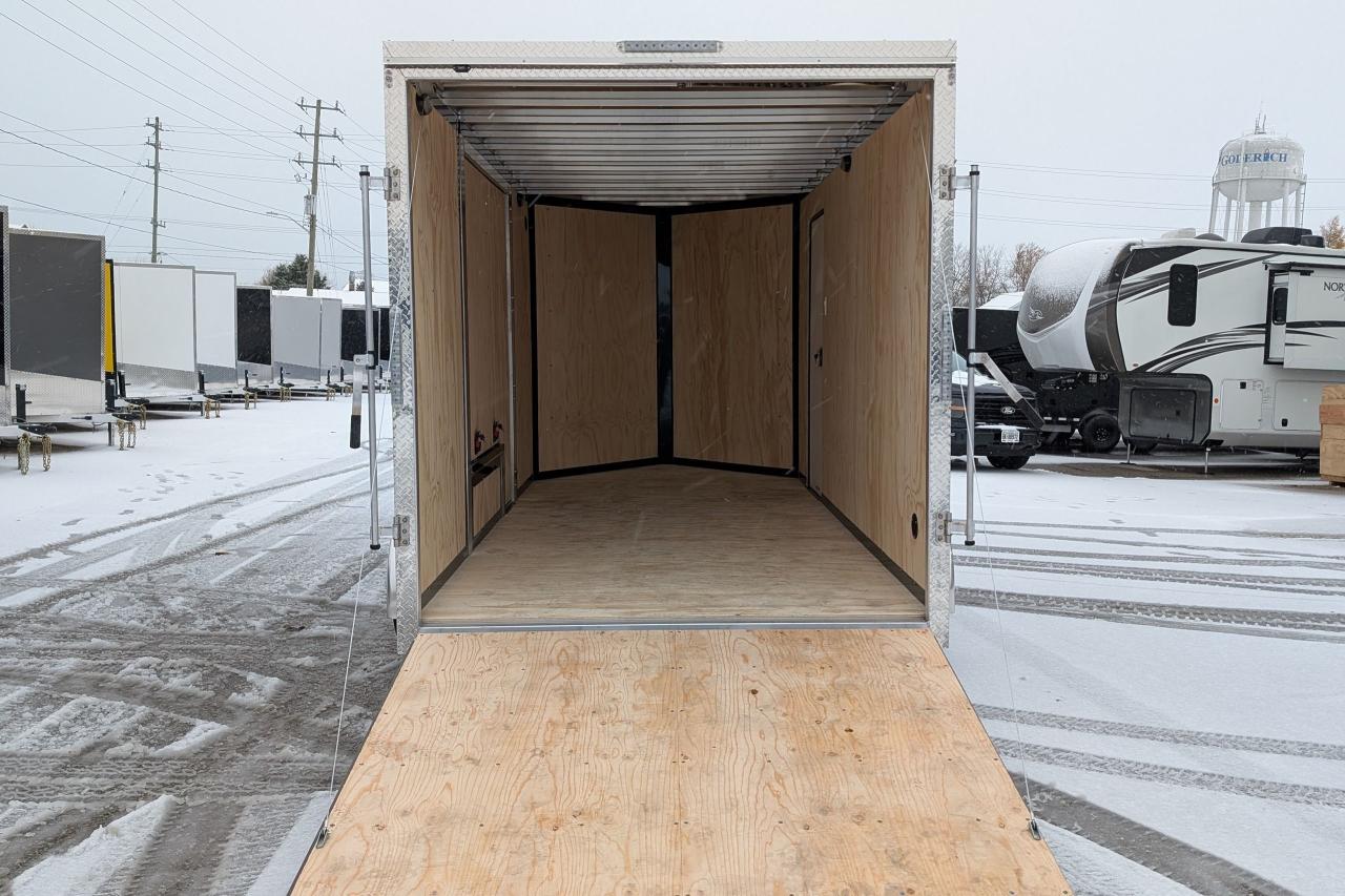 2025 Canadian Trailer Company 7x14 V Nose Cargo Trailer Aluminum Tandem Axle Photo5