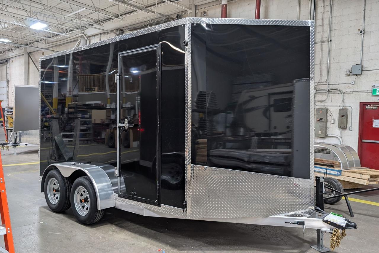 2025 Canadian Trailer Company 7x12 V-Nose Cargo Trailer Aluminum Tandem Axle