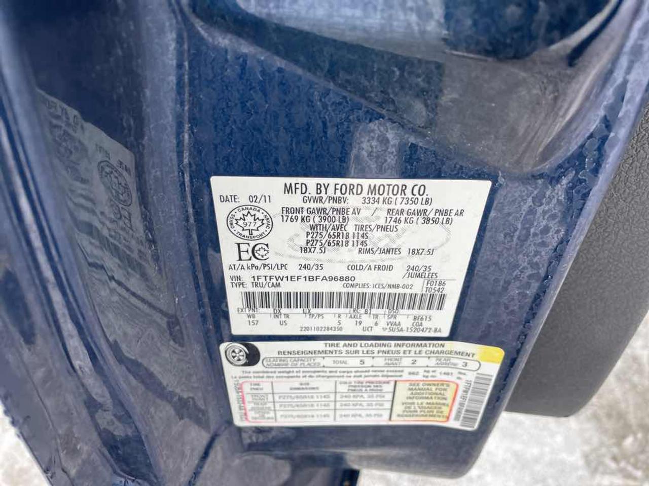 2011 Ford F-150 SUPERCREW Photo