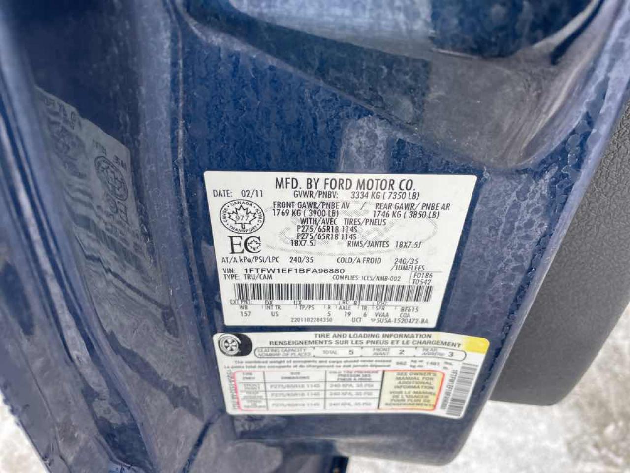 2011 Ford F-150 SUPERCREW Photo