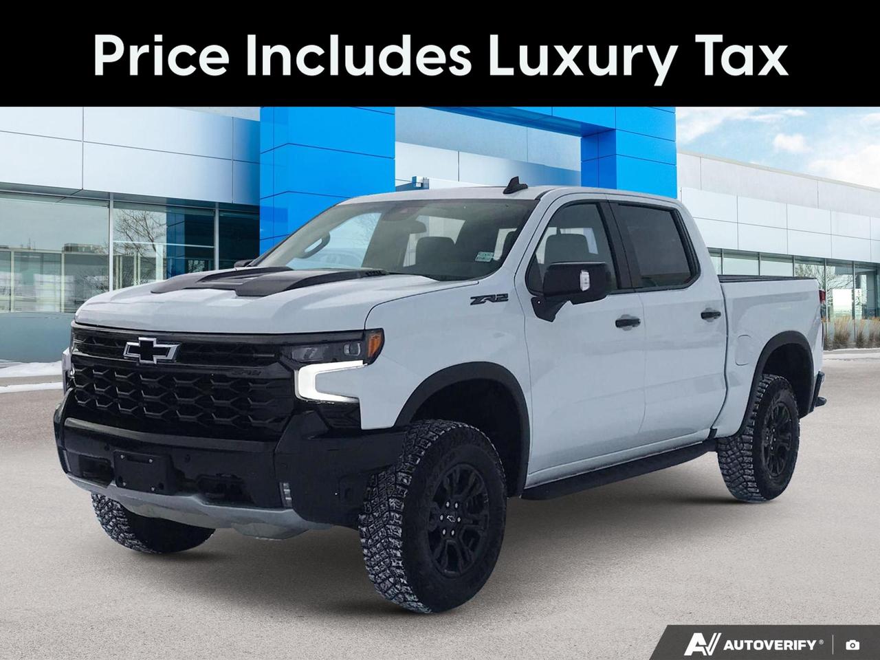 Price Includes Added Accessories Plus 	Sunroof, Power Sliding | Dark Appearance Package | Engine Block Heater | Exhaust System--Active, Sport Mode enabled | 3 Years Sirius XM
Experience the future of truck performance with the 2026 Chevrolet Silverado 1500 ZR2. This cutting-edge pickup combines rugged capability with advanced technology, setting a new standard for off-road enthusiasts and daily drivers alike.

- Powerful 6.2L 8-cylinder engine paired with 4WD for unmatched performance
- Advanced Trailer Side Blind Zone Alert for enhanced towing safety
- Multi-Flex tailgate with six functional load/access features
- Chevytec spray-on bedliner for superior cargo protection
- Heated steering wheel and heated second-row seats for all-season comfort
- 10-way power adjustable seats for driver and passenger
- Innovative Teen Driver technology for peace of mind

Ready to experience the pinnacle of truck innovation? Reserve your 2026 Silverado 1500 ZR2 today or contact Birchwood Chevrolet Buick GMC to schedule a personalized consultation. Dont miss your chance to own the future of trucking.
See three brands under one roof at Birchwood Chevrolet Buick GMC  the only place in Winnipeg where you can compare GMC, Chevrolet, and Buick all in one visit. Save yourself some time, see a great selection, and learn everything you need to know. 

Your Experience is Everything at Birchwood Chevrolet Buick GMC. 

Click, call (204) 837-5811, or visit Birchwood Chevrolet Buick GMC at the Birchwood Auto Park, 3965 Portage Avenue West at the Perimeter.

Dealer Permit #4240.
Dealer permit #4240