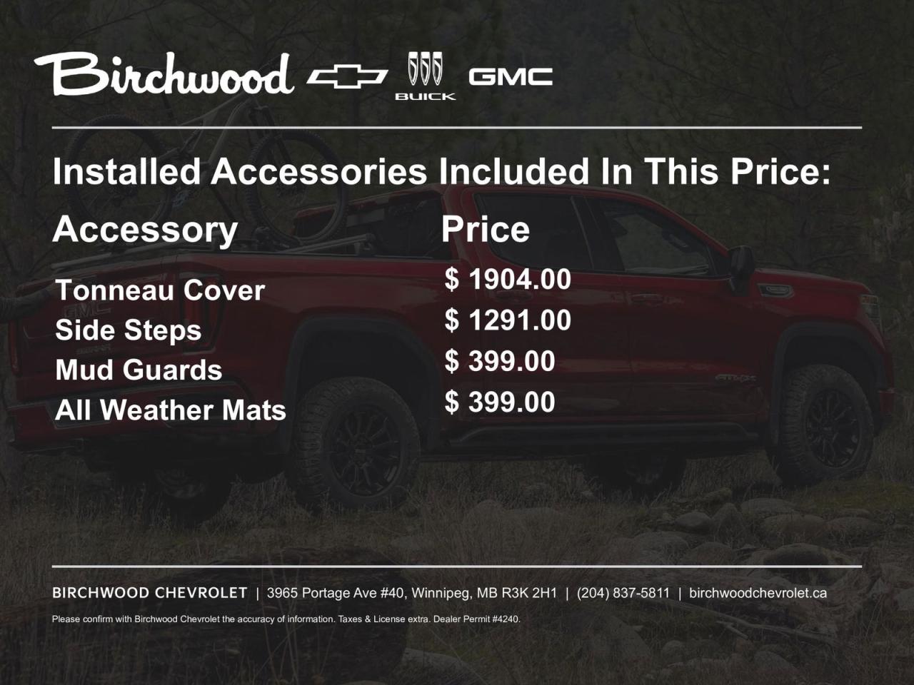 Price Includes Added Accessories Plus Engine Block Heater | Trail Boss Convenience Package II
Experience the future of off-road capability with the all-new 2026 Chevrolet Colorado 4WD Trail Boss. This rugged truck is designed to conquer any terrain while providing exceptional comfort and advanced technology.

- Powerful 2.7L 4-cylinder engine with four-wheel drive
- Automatic locking rear differential for enhanced traction
- Heavy-duty trailering package with 7-pin connector
- Blind Zone Steering Assist with Trailering for added safety
- StabiliTrak stability control system with Proactive Roll Avoidance
- Dual-zone automatic climate control for optimal comfort
- Wi-Fi Hotspot capable for seamless connectivity on the go

Ready to experience the ultimate adventure machine? Reserve your 2026 Chevrolet Colorado 4WD Trail Boss today at Birchwood Chevrolet Buick GMC. Contact us to schedule a test drive or start your purchase journey online. Our team is here to answer any questions and help you discover the perfect truck for your lifestyle.
See three brands under one roof at Birchwood Chevrolet Buick GMC  the only place in Winnipeg where you can compare GMC, Chevrolet, and Buick all in one visit. Save yourself some time, see a great selection, and learn everything you need to know. 

Your Experience is Everything at Birchwood Chevrolet Buick GMC. 

Click, call (204) 837-5811, or visit Birchwood Chevrolet Buick GMC at the Birchwood Auto Park, 3965 Portage Avenue West at the Perimeter.

Dealer Permit #4240.
Dealer permit #4240
