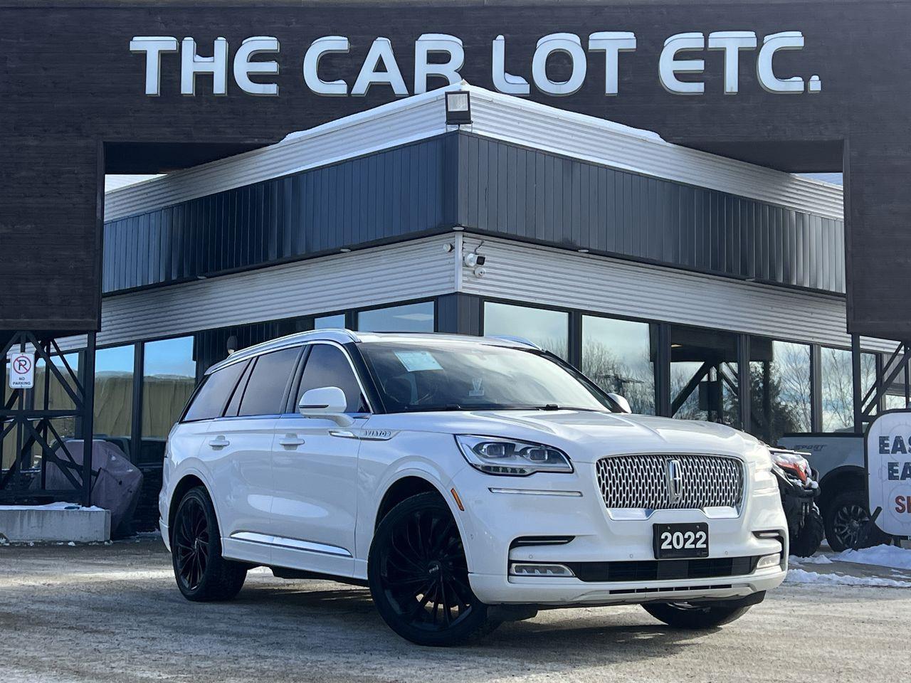 Used 2022 Lincoln Aviator Reserve AWD, 6 PASSENGER, HEATED LEATHER SEATS, MOONROOF, NAV!! for sale in Sudbury, ON