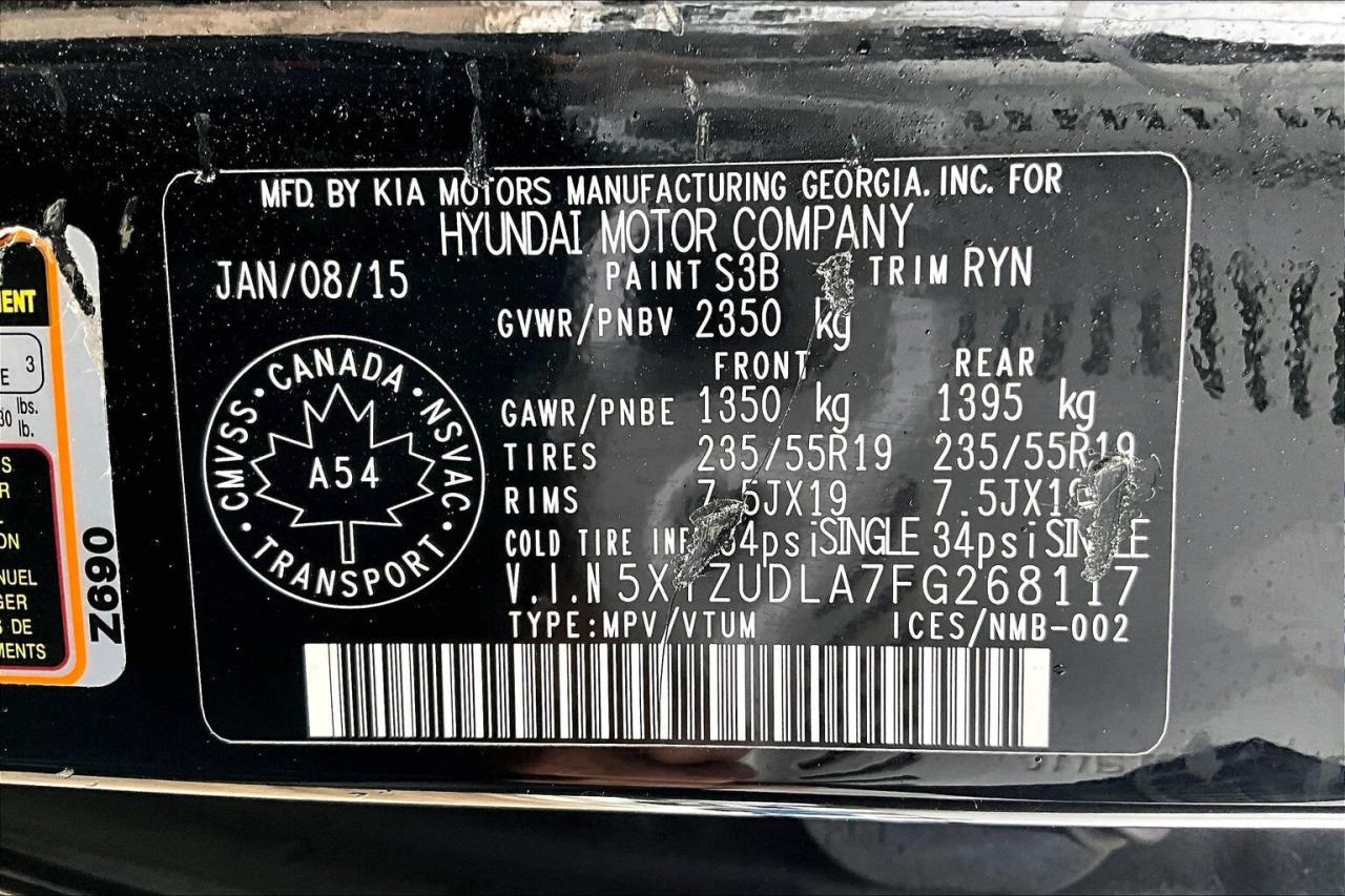 2015 Hyundai Santa Fe Sport 2.0T Limited | Vented Leather | Panoroof | AWD Photo