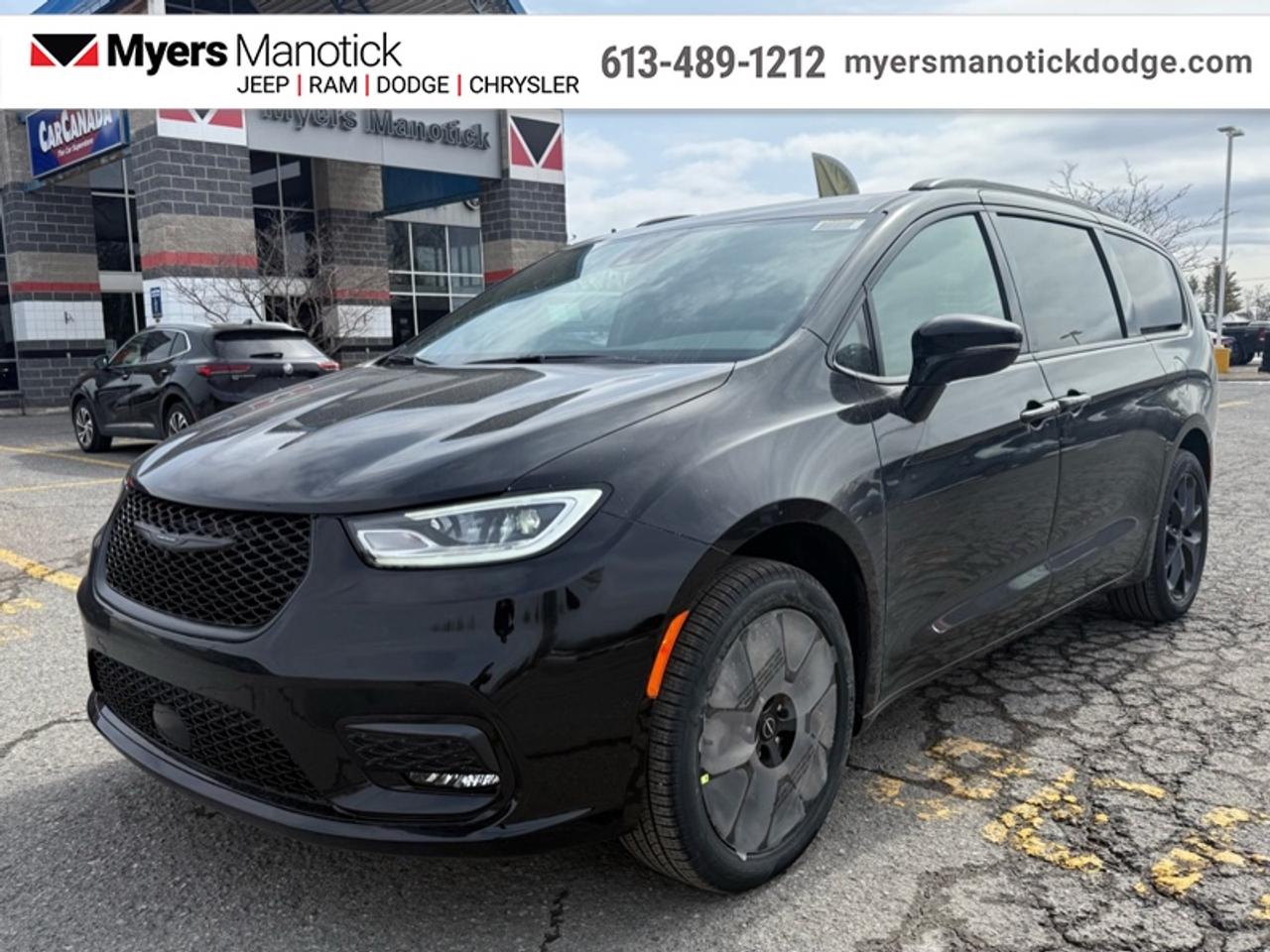 <b>Appearance Package!</b><br> <br> <br> <br>Call 613-489-1212 to speak to our friendly sales staff today, or come by the dealership!<br> <br>This Chrysler Pacifica is a top-rated minivan thanks to excellent safety, flexibility, utility, and upscale features. <br> <br>Designed for the family on the go, this 2026 Chrysler Pacifica is loaded with clever and luxurious features that will make it feel like a second home on the road. Far more than your moms old minivan, this stunning Pacifica will feel modern, sleek, and cool enough to still impress your neighbors. If you need a minivan for your growing family, but still want something that feels like a luxury sedan, then this Pacifica is designed just for you.<br> <br>This Diamond Black Crystal Pearl van has an Automatic transmission and is powered by a 287HP 3.6L V6 Cylinder Engine. <br> <br> Our Pacificas trim level is Select AWD. This Pacifica Select features AWD for all-season capability, and steps things up with Caprice synthetic leather upholstery, Apple CarPlay and Android Auto connectivity, USB mobile projection and an 360 camera system, along with great standard features like power sliding doors, heated and power-adjustable front seats with lumbar support and cushion tilt, 2nd row captains chairs with 60-40 split bench 3rd row seats, a heated TechnoLeather leatherette steering wheel, adaptive cruise control, proximity keyless entry with remote engine start, and a power tailgate for rear cargo access. Additional features also include a 10.1-inch infotainment screen powered by Uconnect 5, dual-zone front climate control, blind spot detection, Park Assist rear parking sensors, lane keeping assist with lane departure warning, and forward collision warning with active braking. This vehicle has been upgraded with the following features: Appearance Package.<br><br> View the original window sticker for this vehicle with this url <b><a href=http://www.chrysler.com/hostd/windowsticker/getWindowStickerPdf.do?vin=2C4RC3BG0TR203071 target=_blank>http://www.chrysler.com/hostd/windowsticker/getWindowStickerPdf.do?vin=2C4RC3BG0TR203071</a></b>.<br> <br>To apply right now for financing use this link: <a href=https://CreditOnline.dealertrack.ca/Web/Default.aspx?Token=3206df1a-492e-4453-9f18-918b5245c510&Lang=en target=_blank>https://CreditOnline.dealertrack.ca/Web/Default.aspx?Token=3206df1a-492e-4453-9f18-918b5245c510&Lang=en</a><br><br> <br/> Total  rebate of $5000 is reflected in the price.  <br> Buy this vehicle now for the lowest weekly payment of <b>$182.43</b> with $0 down for 96 months @ 5.29% APR O.A.C. ( Plus applicable taxes -  $1199  fees included in price **Rebates may not be applicable on all purchase types [cash, lease, or finance]. Eligibility and conditions may vary. Please see dealer for full details and confirmation of eligibility.    ).  Incentives expire 2026-06-01.  See dealer for details. <br> <br>If youre looking for a Dodge, Ram, Jeep, and Chrysler dealership in Ottawa that always goes above and beyond for you, visit Myers Manotick Dodge today! Were more than just great cars. We provide the kind of world-class Dodge service experience near Kanata that will make you a Myers customer for life. And with fabulous perks like extended service hours, our 30-day tire price guarantee, the Myers No Charge Engine/Transmission for Life program, and complimentary shuttle service, its no wonder were a top choice for drivers everywhere. Get more with Myers!<br> Come by and check out our fleet of 30+ used cars and trucks and 40+ new cars and trucks for sale in Manotick.  o~o