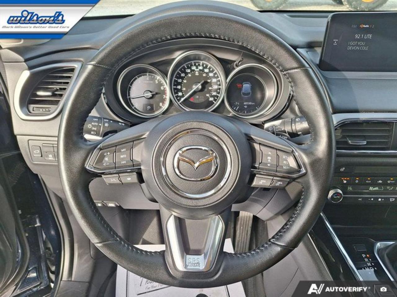 2022 Mazda CX-9 GS-L AWD | Leather | Sunroof | Adaptive Cruise | Heated Wheel + Seats | CarPlay + Android and More ! Photo