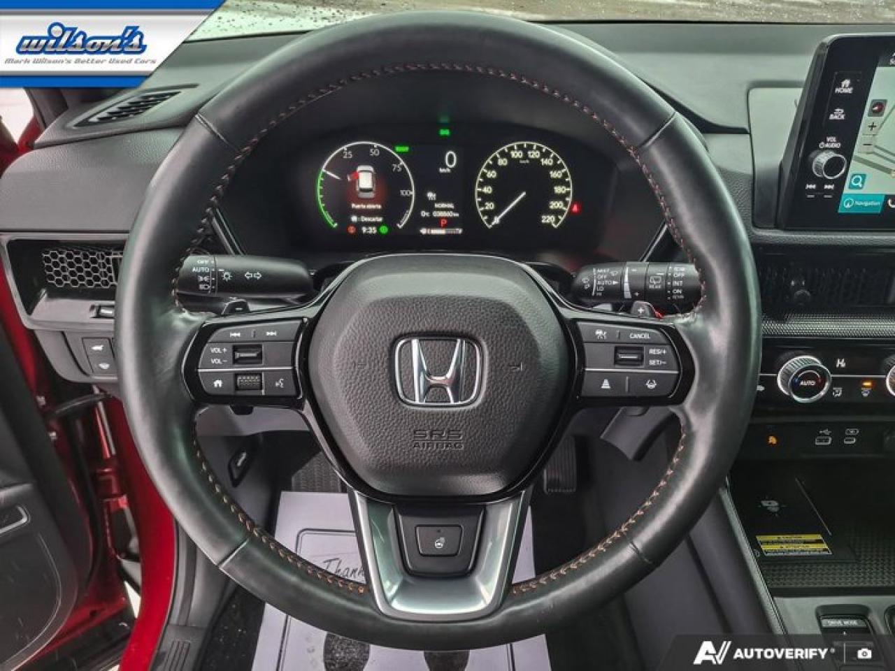 2024 Honda CR-V Hybrid Touring AWD | Leather | Sunroof | Nav | Heated Wheel + Seats | CarPlay + Android | Rear Cam & More ! Photo