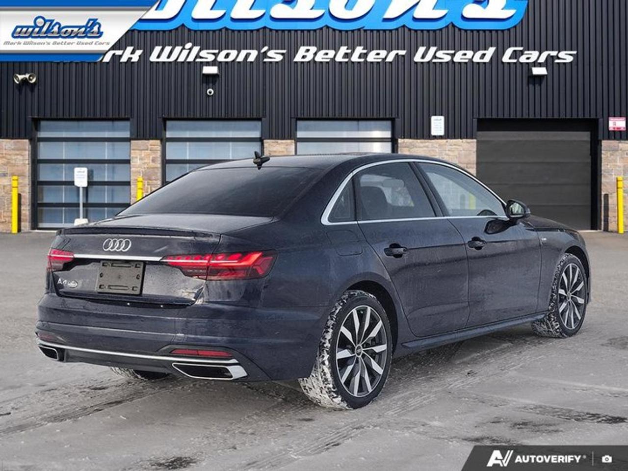 2022 Audi A4 Sedan Progressiv AWD | S-Line | Nav | Leather | Sunroof | Heated Wheel + Seats | CarPlay + Android & More! Photo4