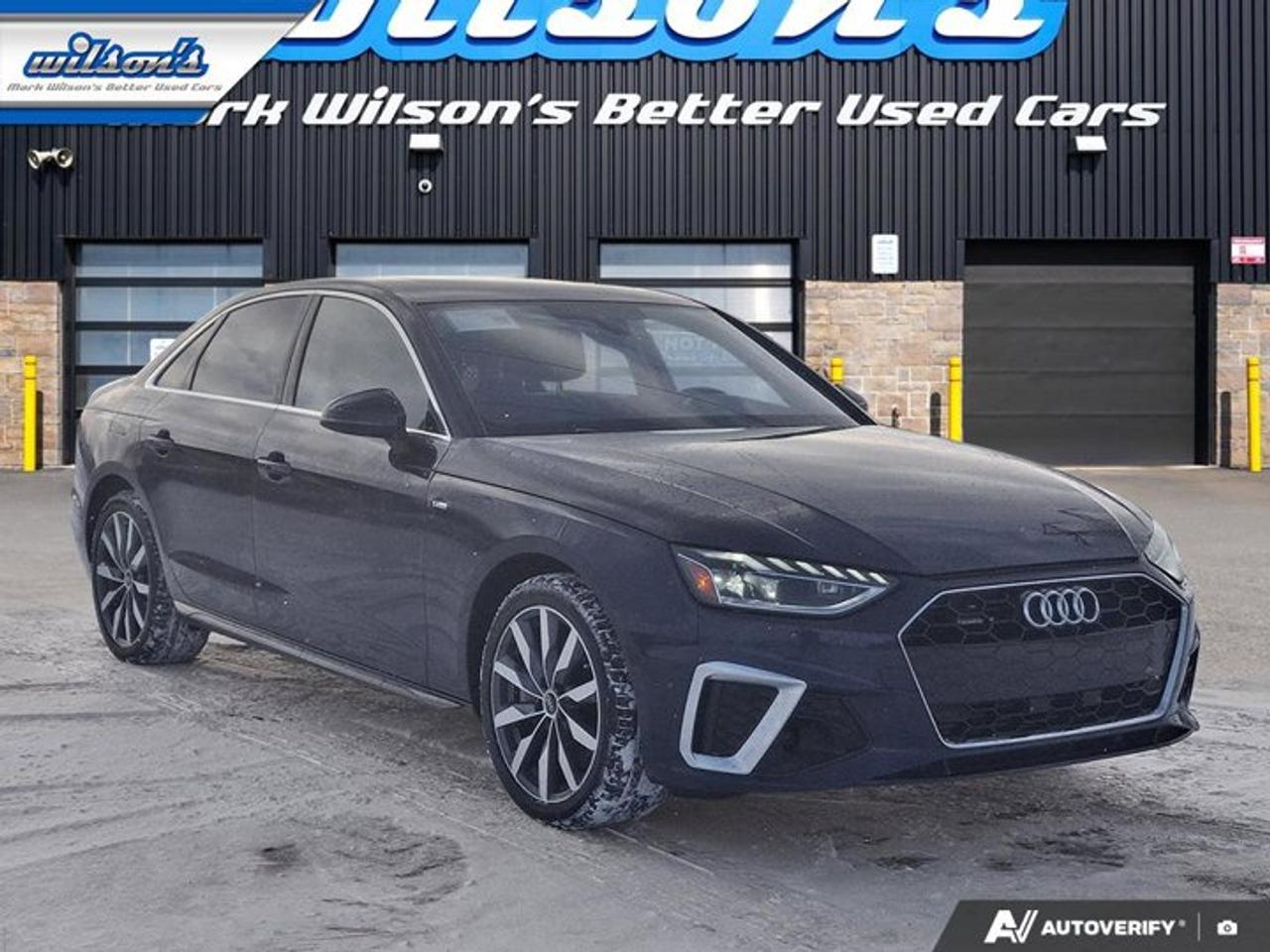 2022 Audi A4 Sedan Progressiv AWD | S-Line | Nav | Leather | Sunroof | Heated Wheel + Seats | CarPlay + Android & More! Photo