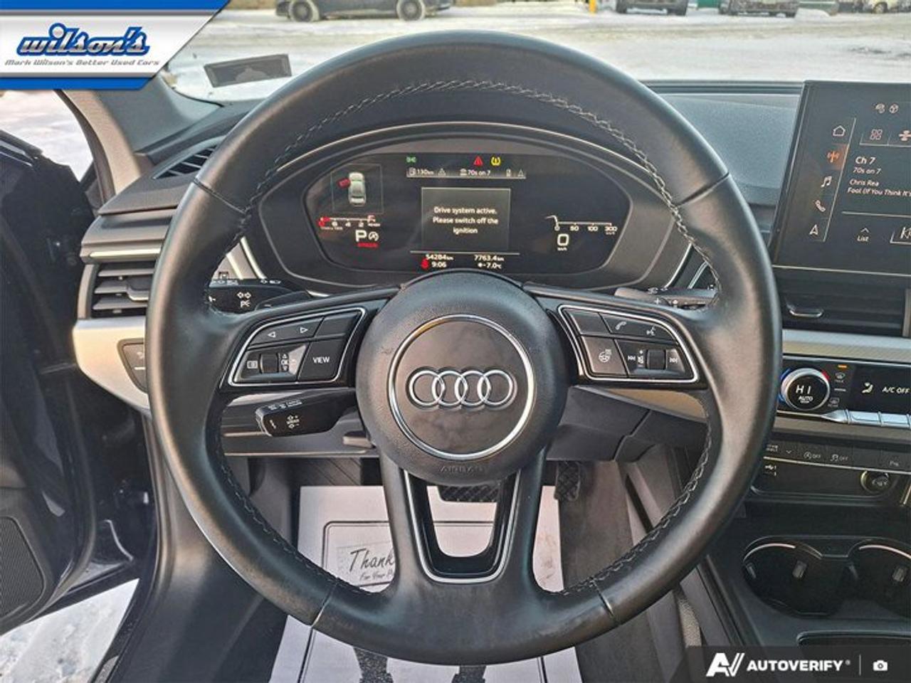 2022 Audi A4 Sedan Progressiv AWD | S-Line | Nav | Leather | Sunroof | Heated Wheel + Seats | CarPlay + Android & More! Photo