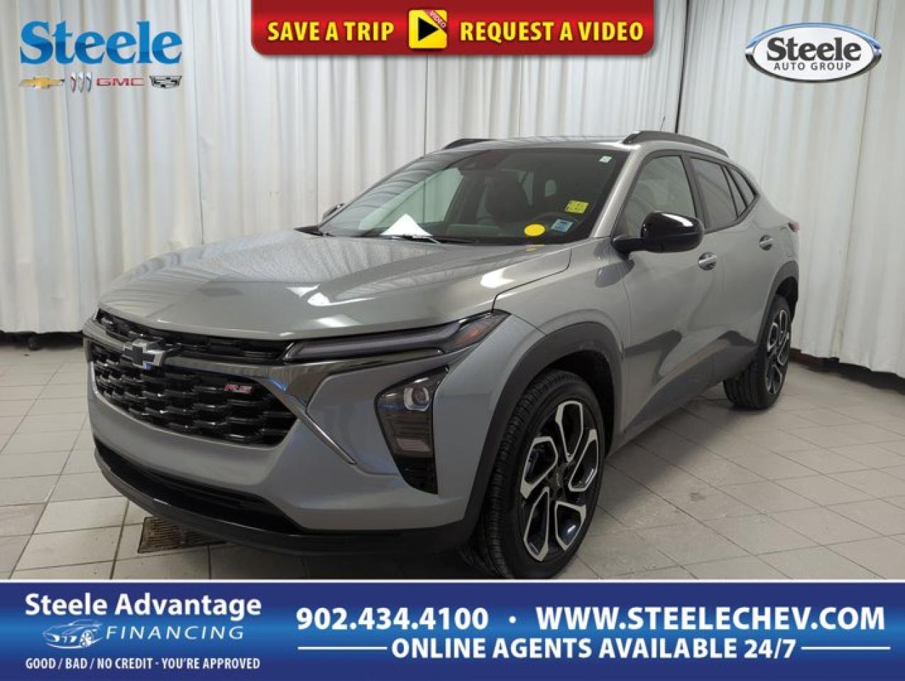 Value Market Pricing, 8-Way Power Driver Seat Adjuster, Heated door mirrors, Heated front seats, Heated steering wheel, Power Sliding Glass Sunroof with Manual Shade, Sunroof Package, Wheels: 19 Black-Painted Machined Aluminum, Wireless Charging.2025 Chevrolet Trax 2RS *GM Certified* 3.99% Financing OAC 4D Sport Utility Sterling Gray Metallic FWD 1.2L I3 DI Turbocharged DOHC 12V LEV3-ULEV70 137hp 6-Speed AutomaticGM Certified Details:* 3 months or 5,000 kilometres (whichever comes first) which can be extended or upgraded to an even more comprehensive Certified Pre-Owned Vehicle Protection Plan* 24/7 roadside assistance for 3 months or 5,000 km (whichever comes first)* 1-month OnStar trial and sign up for a paid plan to enjoy the first two months on us. GM Owner Centre and Mobile App. Free SiriusXM Trial* 4.99% Financing for 24 Months On Eligible Certified Pre-Owned Models 24 Months - 4.99% 36 Months - 4.99% 48 Months - 4.99% 60 Months - 4.99% 72 Months - 5.49% 84 Months - 5.49%* Exchange policy is 30 days or 2,500 kilometres, whichever comes first* 150+ Point InspectionWelcome to Steele Chevrolet Buick GMC, the number one volume dealership for new and pre-owned vehicles in Atlantic Canada. Located in Dartmouth, we are also one of the largest dealerships in Canada. No wonder we welcome clients from all over the Maritimes including Halifax, Sackville, and Bedford. Our dealership has grown significantly in the last few years, first in 2003 and then in 2011. In 2022, Steele Chevrolet Buick GMC broke ground on a major upgrade to its installations in order to prepare for new electric vehicles and making sure we can serve the needs of EV buyers and owners for years to come. We are the flagship dealership of the Steele Automotive Group and we believe in a simple approach to running our operation: Focus on the client Customize the purchasing and after-sales experience Transparency and honesty in all of our transactions with full disclosure pricing videos on all service estimates Provide the best value to every client Offer the vehicles our customers want Ensure we know our products and can help our clients Provide the best financing deals in the Maritimes We are your number-one destination for all of your service needs and your one-stop shop for everything related to General Motors trucks, cars, SUVs, and electric vehicles. We also offer a comfortable waiting lounge as your vehicle receives the best service. For a truly unique dealership experience, Steele Chevrolet Buick GMC in Dartmouth is the place to go!Awards:* Car and Driver Canada 10 Best