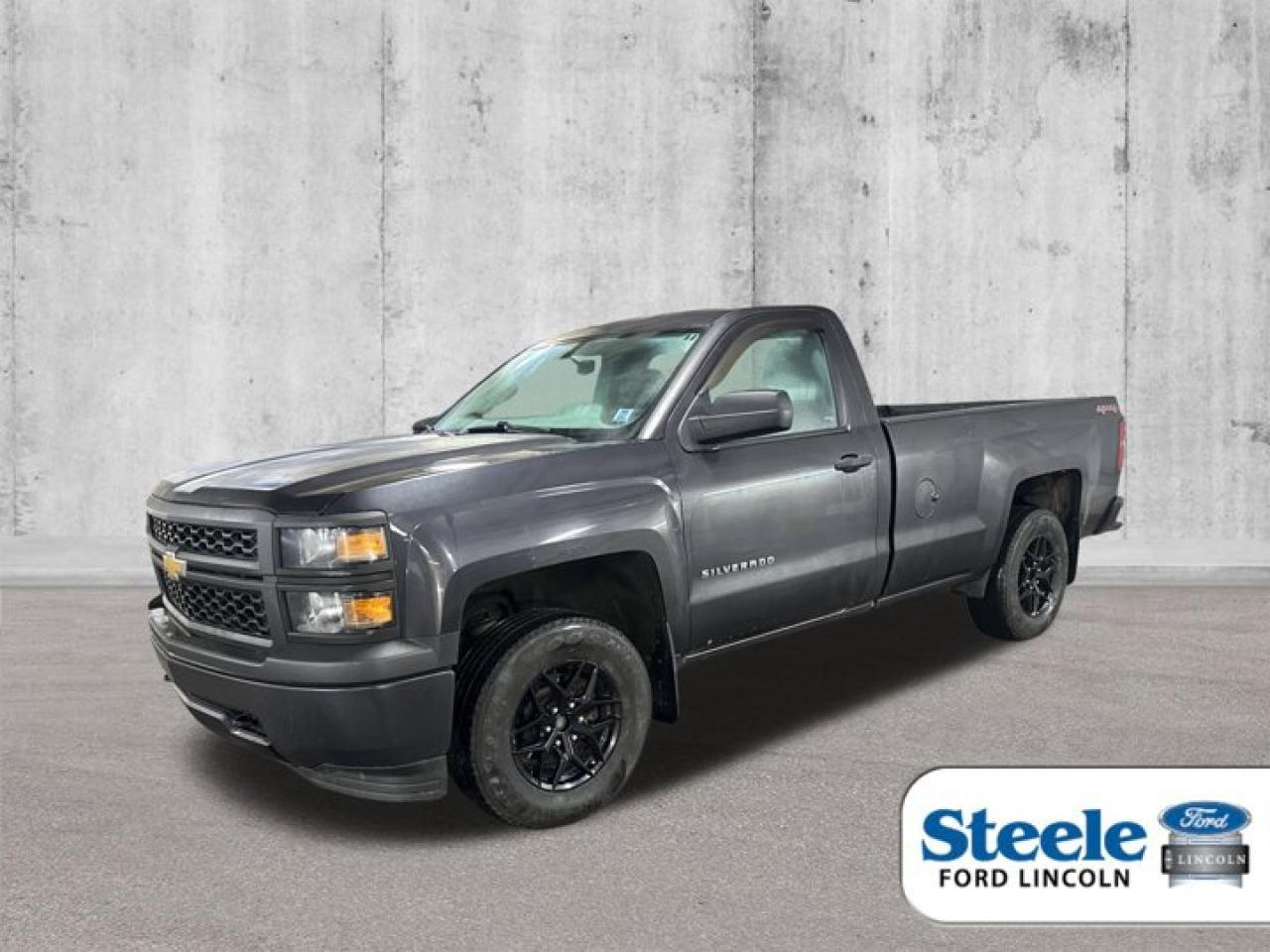 Gray2014 Chevrolet Silverado 1500 Work Truck4WD 6-Speed Automatic Electronic with Overdrive EcoTec3 4.3L V6 Flex FuelVALUE MARKET PRICING!!, 6-Speed Automatic Electronic with Overdrive, 4WD, Cloth.Certified.Certification Program Details: Vehicle is sold As-Is. No warranty expressed or implied. As-Is vehicles do not qualify for financing and are priced at auction values!! Last chance before auction!!!ALL CREDIT APPLICATIONS ACCEPTED! ESTABLISH OR REBUILD YOUR CREDIT HERE. APPLY AT https://steeleadvantagefinancing.com/6198 We know that you have high expectations in your car search in Halifax. So if youre in the market for a pre-owned vehicle that undergoes our exclusive inspection protocol, stop by Steele Ford Lincoln. Were confident we have the right vehicle for you. Here at Steele Ford Lincoln, we enjoy the challenge of meeting and exceeding customer expectations in all things automotive.