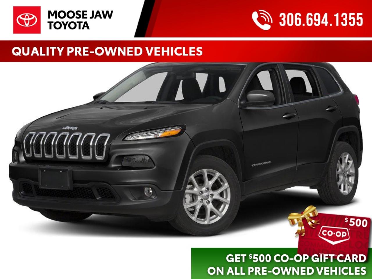 Used 2018 Jeep Cherokee Powerful, practical, and ready for adventure. This 2018 Cherokee North with the V6 engine delivers smooth performance, 4-season versatility, and comfortable everyday driving. for sale in Moose Jaw, SK