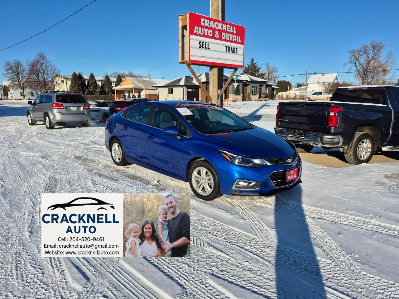 Used 2017 Chevrolet Cruze Sedan LT (Automatic) for sale in Carberry, MB