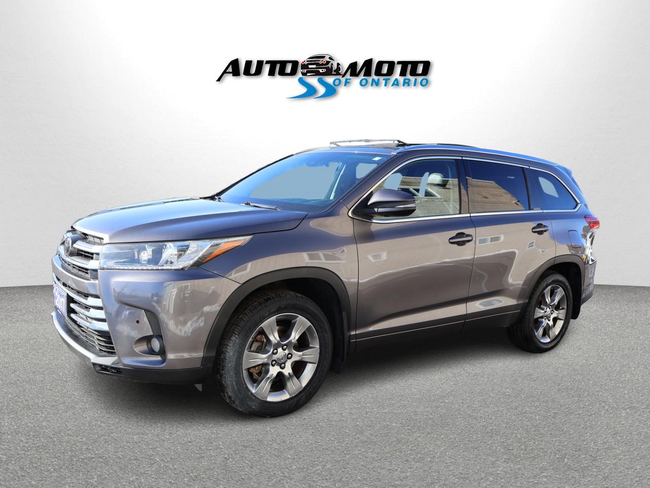 2017 Toyota Highlander LIMITED AWD CERTIFIED *TOYOTA MAINTAIN* CAMERA NAV BLUETOOTH LEATHER HEATED SEATS PANO ROOF CRUISE ALLOYS Photo