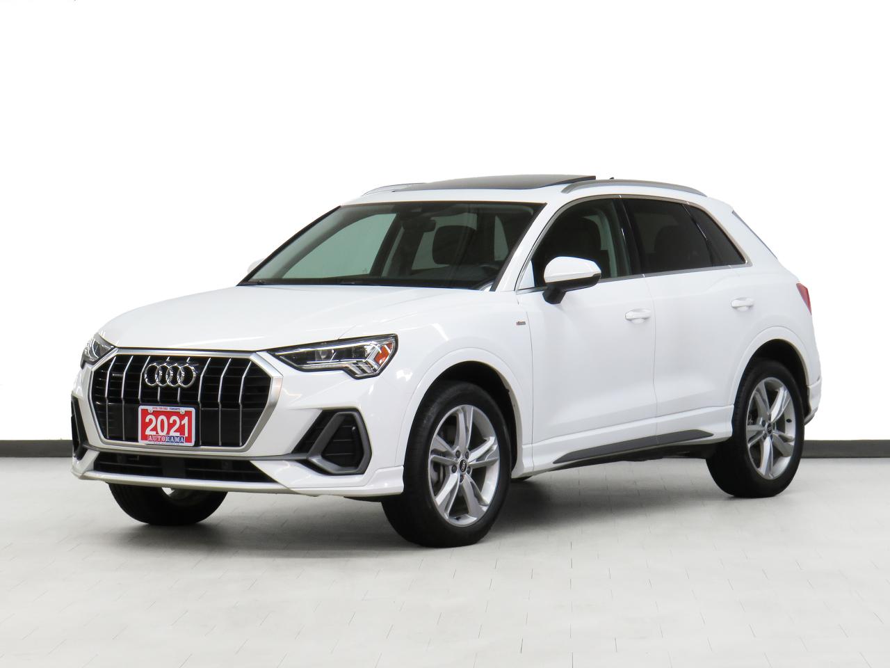 2021 Audi Q3 PROGRESIV S-Line AWD | Leather | Pano roof | BSM