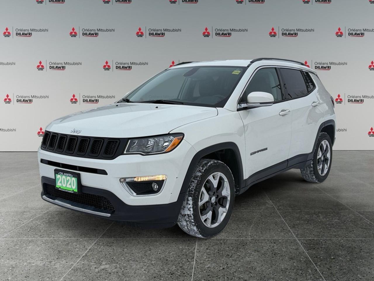 The 2020 Jeep Compass Limited 4x4 in striking White is ready to elevate your driving experience with its dynamic 4×4 drivetrain, promising unparalleled handling on both city streets and off-road adventures. This SUVs rugged yet stylish exterior features sleek lines and alloy wheels that perfectly complement its adventurous spirit. Inside, youll find a thoughtfully designed cabin with luxurious leather seats and a leather-wrapped steering wheel, offering both comfort and style for every journey. The heated mirrors, heated front seats, and a heated steering wheel ensure you stay warm even in the coldest Canadian winters. Equipped with the latest technology, this Compass features a user-friendly interface with smart device integration to keep you connected on the go. Safety is a top priority with a backup camera and brake assist, giving you confidence and peace of mind behind the wheel. Enjoy the convenience of keyless entry and remote start, making every drive seamless and stress-free. If youre an adventure enthusiast looking for a reliable and stylish SUV, the 2020 Jeep Compass Limited 4x4 is the perfect match. Contact us today to learn more and experience firsthand why this SUV stands out from the crowd.