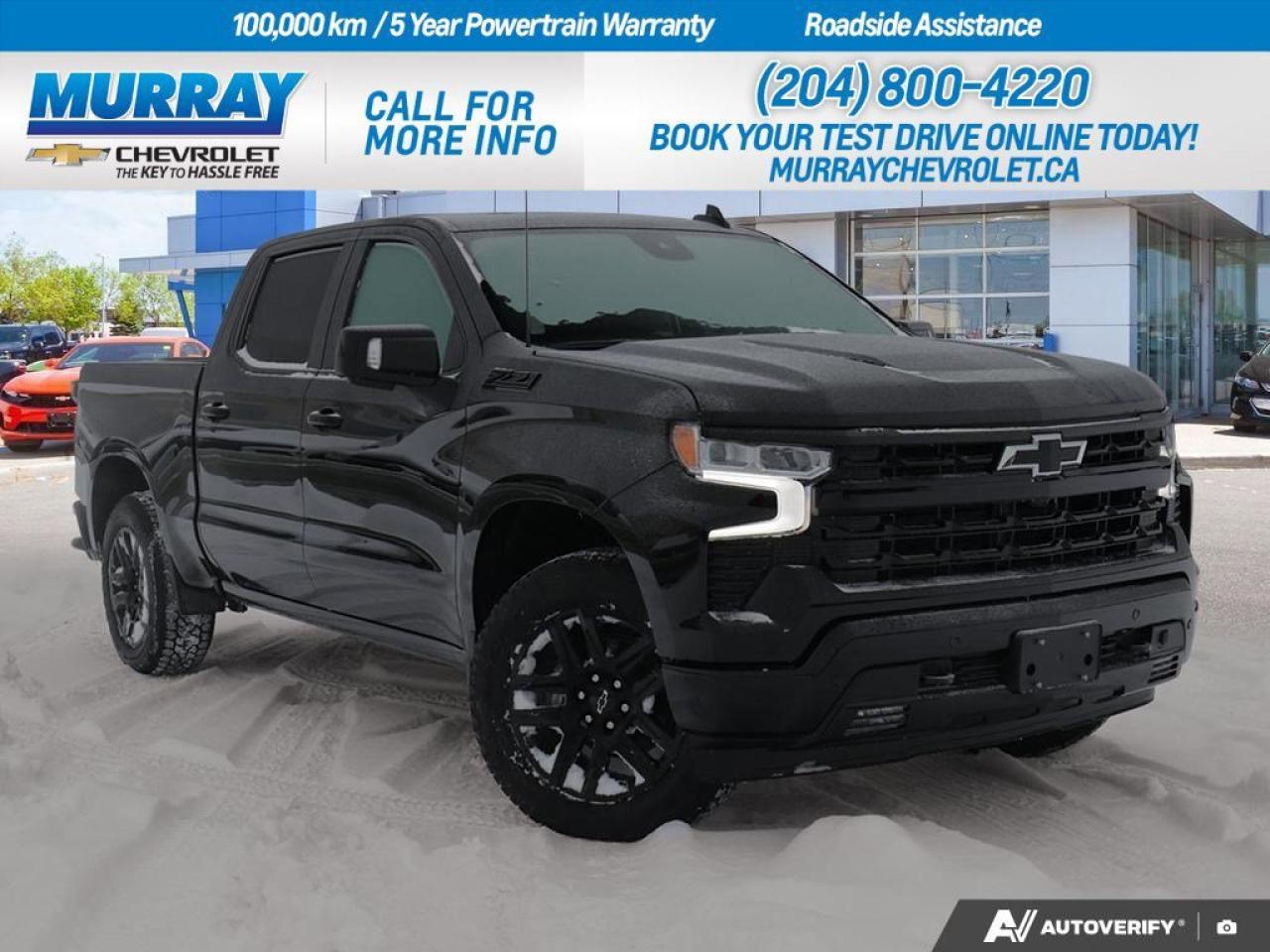 * Z71 OFF-ROAD AND PROTECTION PACKAGE * * ENGINE 5.3L ECOTEC3 V8 * * SAFETY PACKAGE *  Discover the epitome of rugged elegance with the 2026 Chevrolet Silverado 1500 RST, available now in Winnipeg. This Crew Cab Pickup is designed to conquer both the urban jungle and off-road trails with ease, thanks to its robust *Z71 Off-Road and Protection Package*, which includes off-road suspension, hill descent control, and skid plates for ultimate protection and performance. Bask in the power of the *5.3L ECOTEC3 V8* engine, delivering an impressive 355 horsepower, optimized through Dynamic Fuel Management to ensure peak efficiency and power whenever you need it. Coupled with an 8-speed automatic transmission, this powerhouse ensures a smooth and responsive driving experience.  Safety and convenience are at the forefront, with an advanced *Safety Package* that includes HD Surround Vision, Trailer Side Blind Zone Alert, and Rear Cross Traffic Braking, enhancing your peace of mind on every journey. The Silverados interior doesnt shy away from luxury, offering jet black leather-appointed front seats and a suite of modern technology like a Bose Premium Sound System and a user-friendly Navigation System. With its bold presence and innovative features, the Silverado 1500 RST is more than just a truck its your next adventure waiting to happen.  DisplayTrim: Z71 OFF-ROAD AND PROTECTION PACKAGE Dealer Permit #1740