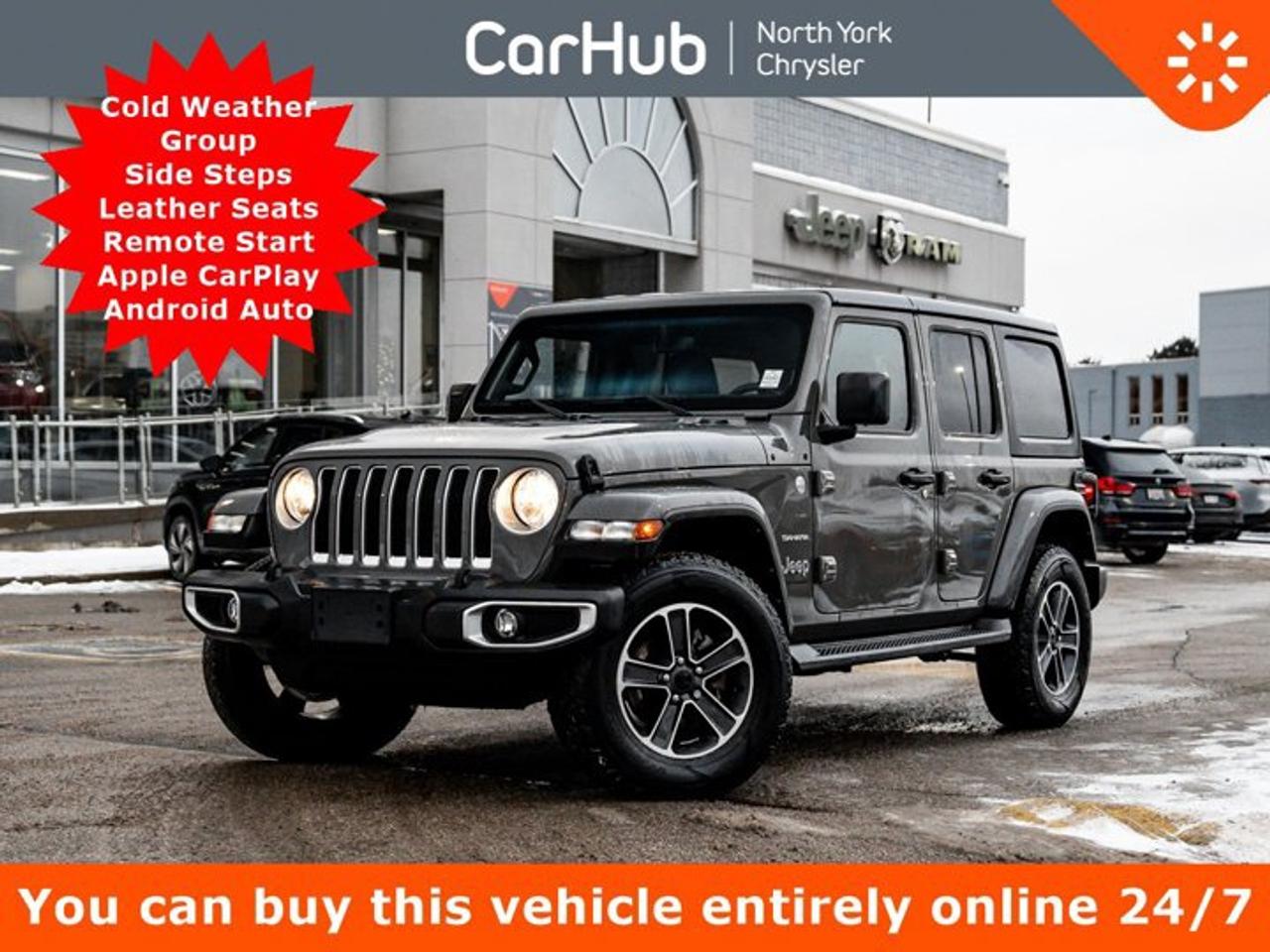 2023 Jeep Wrangler Sahara Cold Weather Group Side Steps Leather Seats Remote Start Photo