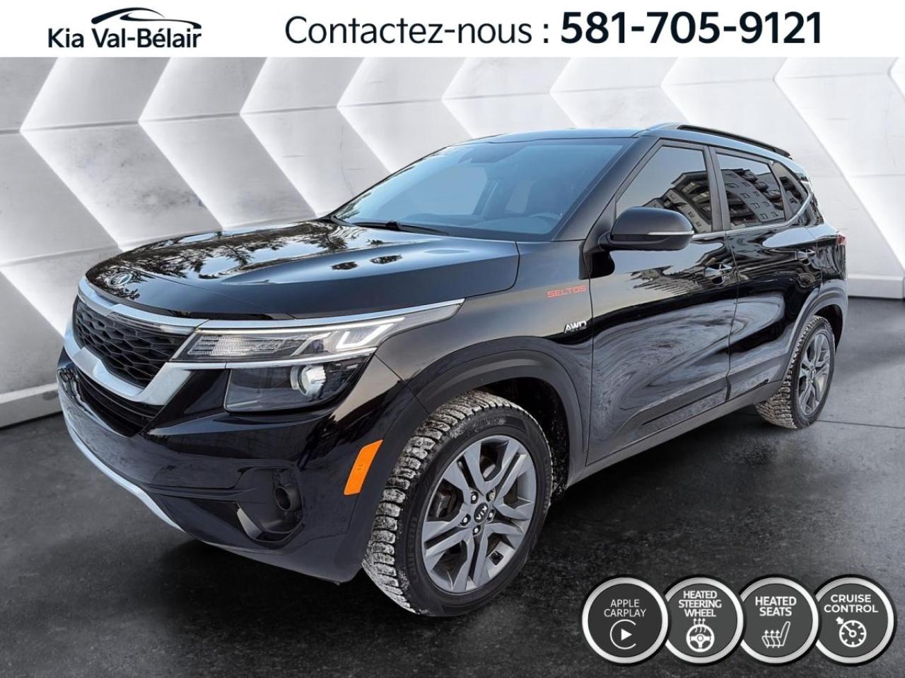Used 2021 Kia Seltos LX *AWD *CRUISE *CAMERA *CARPLAY *SIEGES CHAUFF for sale in Québec, QC