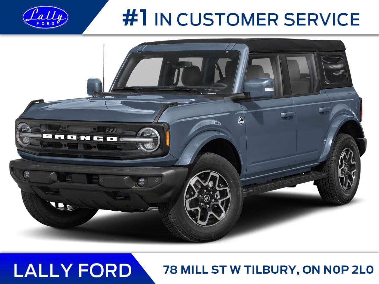 New 2025 Ford Bronco OUTER BANKS 4 DOOR 4X4 for sale in Tilbury, ON