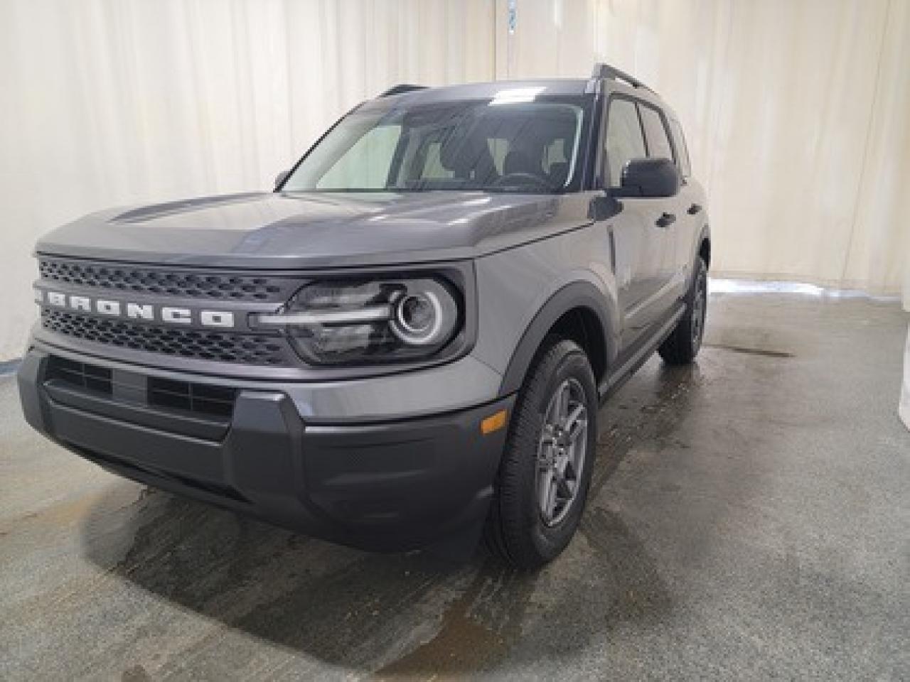 This rugged and refined 2025 Ford Bronco Sport Big Bend 200A stands out in Carbonized Grey. Built to tackle adventure and city streets alike, this 5-passenger SUV is powered by a 1.5L EcoBoost® engine, delivering 181 horsepower and 190 lb-ft of torque. Coupled with an 8-speed automatic transmission, the Bronco Sport offers impressive fuel efficiency and performance to match your lifestyle.

Key Features Include:
Heated Front Seats
8-Way Power Drivers Seat
SYNC® 4 with a 13.2 Color Touchscreen
Ford Co-Pilot360 Assist+ featuring Adaptive Cruise Control with Stop & Go
Terrain Management System with 5 G.O.A.T. Modes
LED Headlamps, Fog Lamps, and Signature Lighting
17 Carbonized Grey-Painted High Gloss Aluminum Wheels
Wireless Apple CarPlay® and Android Auto Compatibility
Rain-Sensing Windshield Wipers and Privacy Glass
Intelligent Access with Push-Button Start

Saskatchewans weather is no match for the Bronco Sport Big Bend, thanks to its thoughtful design and advanced technology. The vehicle offers enhanced safety features such as BLIS® (Blind Spot Information System) with Cross-Traffic Alert, Hill Start Assist, and a Rearview Camera with Backup Assist Grid Lines. Inside, comfort is prioritized with electronic automatic temperature control, a premium sound system, heated front seats, and additional storage solutions.

Bennett Dunlop Ford, proudly serving Regina for over 40 years, is conveniently located at 770 Broad Street. With over 3,500 Google reviews, our reputation reflects our commitment to providing a fast, easy, and enjoyable vehicle-buying experience. We eliminate the hassle with no admin or documentation fees, transparent upfront pricing that lets you shop with total confidence. But were more than just a dealershipwere driven to make a difference by supporting local community initiatives and events that matter to you. Visit Bennett Dunlop Ford today and experience why were Reginas trusted choice for quality vehicles, exceptional service, and a genuine commitment to driving change in our community!
