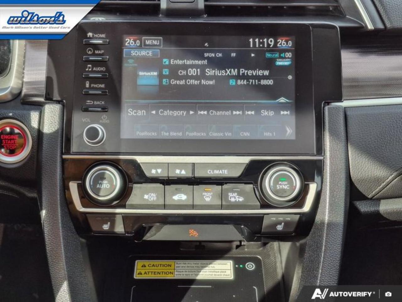 2021 Honda Civic Sedan Touring Sedan | Leather | Sunroof | Navi | Heated Seats | Adaptive Cruise | Remote Start | and More! Photo