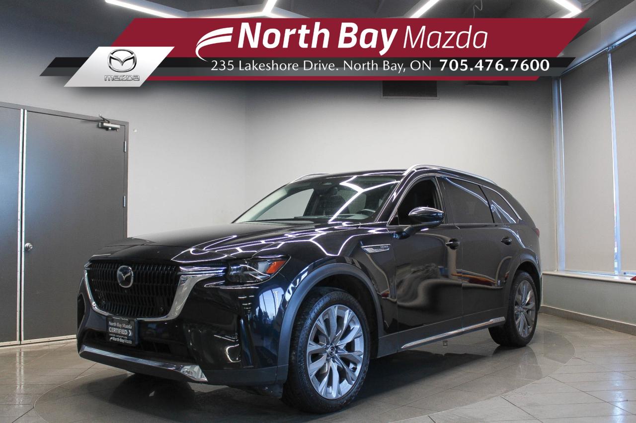 Used 2025 Mazda CX-90 MHEV HEADS UP DISPLAY - BOSE AUDIO - LEATHER SEATING - THIRD ROW SEATING for sale in North Bay, ON
