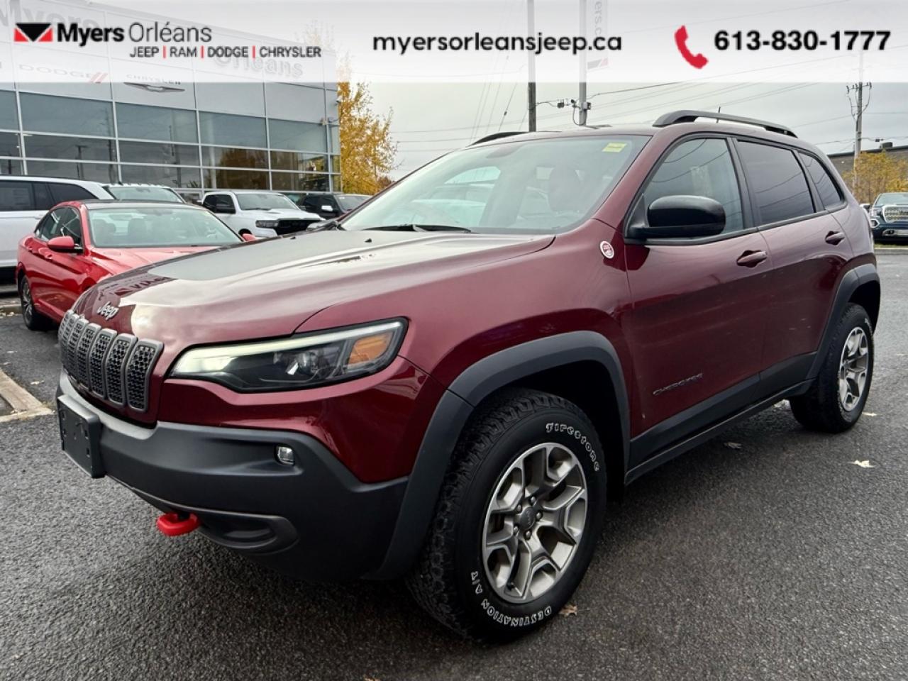 Used 2022 Jeep Cherokee Trailhawk  - Android Auto -  Apple CarPlay - $87.28 /Wk for sale in Ottawa, ON