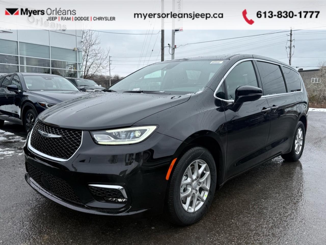 <b>Apple CarPlay,  Android Auto,  360 Camera,  Synthetic Leather Seats,  Heated Seats!</b><br> <br>   The upscale look of the interior design and materials give this Chrysler Pacifica a more premium look and feel. <br> <br>Designed for the family on the go, this 2026 Chrysler Pacifica is loaded with clever and luxurious features that will make it feel like a second home on the road. Far more than your moms old minivan, this stunning Pacifica will feel modern, sleek, and cool enough to still impress your neighbors. If you need a minivan for your growing family, but still want something that feels like a luxury sedan, then this Pacifica is designed just for you.<br> <br> This diamond black crystal pearl van  has an automatic transmission and is powered by a  287HP 3.6L V6 Cylinder Engine.<br> <br> Our Pacificas trim level is Select. Standard features include Caprice synthetic leather upholstery, Apple CarPlay and Android Auto connectivity, USB mobile projection and an 360 camera system, along with great standard features like power sliding doors, heated and power-adjustable front seats with lumbar support and cushion tilt, 2nd row captains chairs with 60-40 split bench 3rd row seats, a heated TechnoLeather leatherette steering wheel, adaptive cruise control, proximity keyless entry with remote engine start, and a power tailgate for rear cargo access. Additional features also include a 10.1-inch infotainment screen powered by Uconnect 5, dual-zone front climate control, blind spot detection, Park Assist rear parking sensors, lane keeping assist with lane departure warning, and forward collision warning with active braking. This vehicle has been upgraded with the following features: Apple Carplay,  Android Auto,  360 Camera,  Synthetic Leather Seats,  Heated Seats,  Heated Steering Wheel,  Power Liftgate. <br><br> View the original window sticker for this vehicle with this url <b><a href=http://www.chrysler.com/hostd/windowsticker/getWindowStickerPdf.do?vin=2C4RC1BGXTR199339 target=_blank>http://www.chrysler.com/hostd/windowsticker/getWindowStickerPdf.do?vin=2C4RC1BGXTR199339</a></b>.<br> <br>To apply right now for financing use this link : <a href=https://www.myersorleansjeep.ca/apply-for-financing/ target=_blank>https://www.myersorleansjeep.ca/apply-for-financing/</a><br><br> <br/> Weve discounted this vehicle $1000. Total  rebate of $1000 is reflected in the price.   4.99% financing for 96 months. <br> Buy this vehicle now for the lowest weekly payment of <b>$164.32</b> with $0 down for 96 months @ 4.99% APR O.A.C. ( Plus applicable taxes -  **Rebates may not be applicable on all purchase types [cash, lease, or finance]. Eligibility and conditions may vary. Please see dealer for full details and confirmation of eligibility.   / Total Obligation of $68356  ).  Incentives expire 2026-01-02.  See dealer for details. <br> <br>The road to new driving experiences begins in our inventory, where youll find an incredible array of brand-new cars, trucks, minivans, and SUVs, including two of our bestselling models, the Dodge Ram 1500 and the Dodge Grand Caravan. If you want to know what the cutting edge of automotive technology looks like, all you have to do is visit Myers Orleans Jeep! Each model comes loaded with the convenient features and cool technology that help make every trip memorable. Looking for additional everyday luxury at a price thats incredibly wallet-friendly? Choose from our selection of quality pre-owned models! If you can think of a road, our friendly and knowledgeable sales team will help you find the perfect vehicle to drive it.<br><br>We may be a well-established dealership thats been part of the community for many years, but that doesnt mean were stuck in the past! At Myers Orleans Jeep, were proud to provide a fresh, modern approach to car buying. Using our array of online tools, you can browse our extensive inventory, schedule a service appointment, order parts, and even apply for credit from wherever youve got a connection. Our goal is to create relationships that will last, and we know that the best way to do this is by providing a dealership experience thats based on honesty, transparency, trust, and a commitment to customers. Stop by today and discover all the ways we go above and beyond for you.<br><br> Come by and check out our fleet of 60+ used cars and trucks and 70+ new cars and trucks for sale in Orleans.  o~o