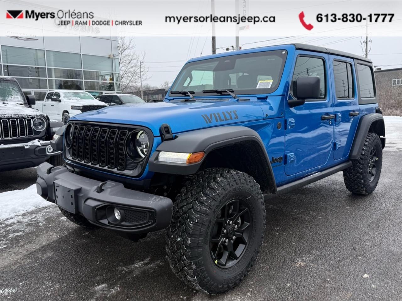 New 2026 Jeep Wrangler Willys  - $211.48 /Wk for sale in Ottawa, ON