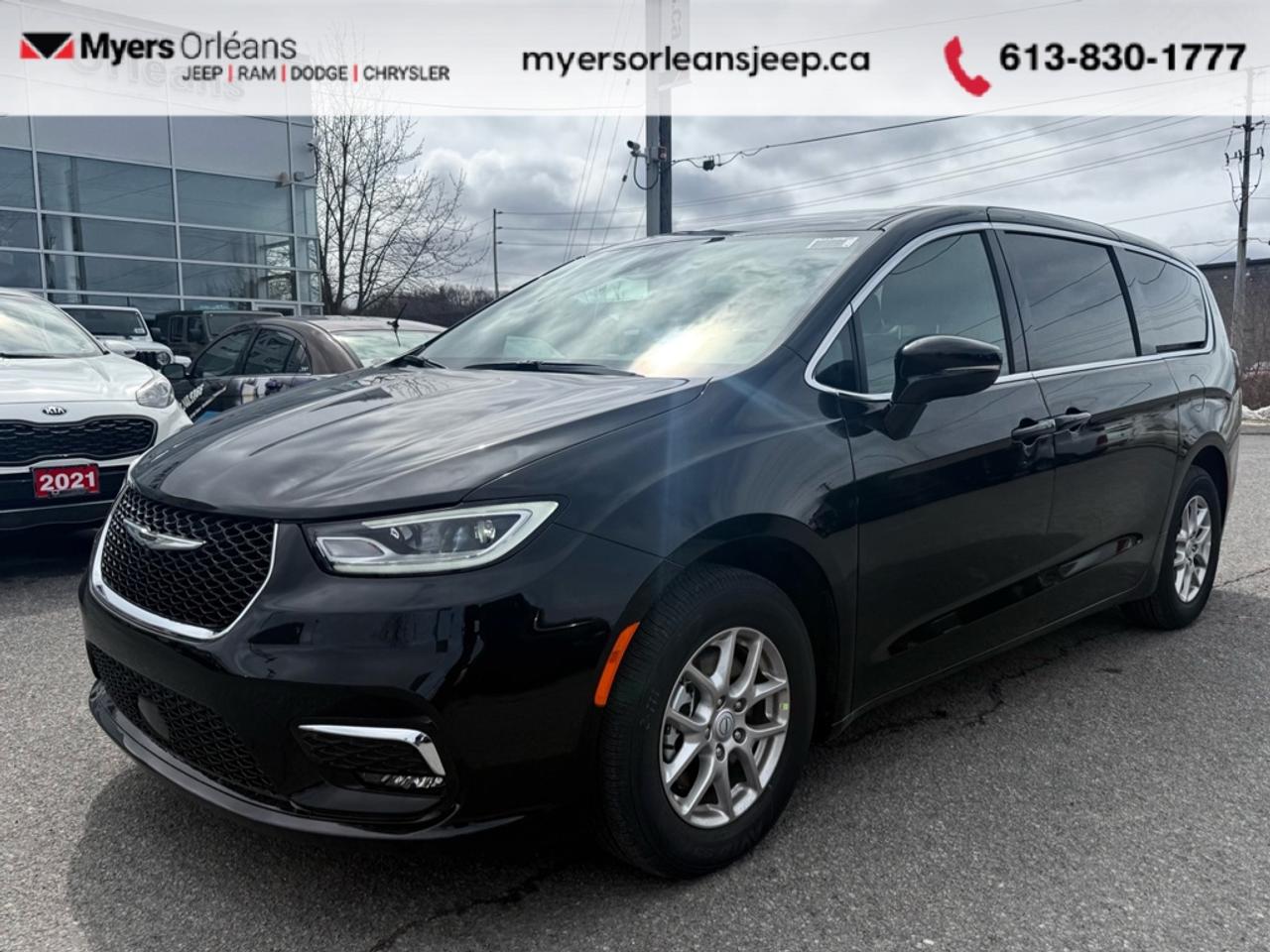 <b>Apple CarPlay,  Android Auto,  360 Camera,  Synthetic Leather Seats,  Heated Seats!</b><br> <br> Built with comfort and utility in mind, this upscale Chrysler Pacifica doesnt just make family trips tolerable, it makes them memorable. <br> <br>Designed for the family on the go, this 2026 Chrysler Pacifica is loaded with clever and luxurious features that will make it feel like a second home on the road. Far more than your moms old minivan, this stunning Pacifica will feel modern, sleek, and cool enough to still impress your neighbors. If you need a minivan for your growing family, but still want something that feels like a luxury sedan, then this Pacifica is designed just for you.<br> <br>This Diamond Black Crystal Pearl van has an Automatic transmission and is powered by a 287HP 3.6L V6 Cylinder Engine. <br> <br> Our Pacificas trim level is Select. Standard features include Caprice synthetic leather upholstery, Apple CarPlay and Android Auto connectivity, USB mobile projection and an 360 camera system, along with great standard features like power sliding doors, heated and power-adjustable front seats with lumbar support and cushion tilt, 2nd row captains chairs with 60-40 split bench 3rd row seats, a heated TechnoLeather leatherette steering wheel, adaptive cruise control, proximity keyless entry with remote engine start, and a power tailgate for rear cargo access. Additional features also include a 10.1-inch infotainment screen powered by Uconnect 5, dual-zone front climate control, blind spot detection, Park Assist rear parking sensors, lane keeping assist with lane departure warning, and forward collision warning with active braking. This vehicle has been upgraded with the following features: Apple CarPlay, Android Auto, 360 Camera, Synthetic Leather Seats, Heated Seats, Heated Steering Wheel, Power Liftgate.<br><br> View the original window sticker for this vehicle with this url <b><a href=http://www.chrysler.com/hostd/windowsticker/getWindowStickerPdf.do?vin=2C4RC1BG8TR199338 target=_blank>http://www.chrysler.com/hostd/windowsticker/getWindowStickerPdf.do?vin=2C4RC1BG8TR199338</a></b>.<br> <br>To apply right now for financing use this link: <a href=https://www.myersorleansjeep.ca/apply-for-financing/ target=_blank>https://www.myersorleansjeep.ca/apply-for-financing/</a><br><br> <br/> Weve discounted this vehicle $2700. Total  rebate of $5000 is reflected in the price.   4.99% financing for 96 months. <br> Buy this vehicle now for the lowest weekly payment of <b>$147.69</b> with $0 down for 96 months @ 4.99% APR O.A.C. ( Plus applicable taxes -  **Rebates may not be applicable on all purchase types [cash, lease, or finance]. Eligibility and conditions may vary. Please see dealer for full details and confirmation of eligibility.   / Total Obligation of $61440  ).  Incentives expire 2026-04-30.  See dealer for details. <br> <br>The road to new driving experiences begins in our inventory, where youll find an incredible array of brand-new cars, trucks, minivans, and SUVs, including two of our bestselling models, the Dodge Ram 1500 and the Dodge Grand Caravan. If you want to know what the cutting edge of automotive technology looks like, all you have to do is visit Myers Orleans Jeep! Each model comes loaded with the convenient features and cool technology that help make every trip memorable. Looking for additional everyday luxury at a price thats incredibly wallet-friendly? Choose from our selection of quality pre-owned models! If you can think of a road, our friendly and knowledgeable sales team will help you find the perfect vehicle to drive it.<br><br>We may be a well-established dealership thats been part of the community for many years, but that doesnt mean were stuck in the past! At Myers Orleans Jeep, were proud to provide a fresh, modern approach to car buying. Using our array of online tools, you can browse our extensive inventory, schedule a service appointment, order parts, and even apply for credit from wherever youve got a connection. Our goal is to create relationships that will last, and we know that the best way to do this is by providing a dealership experience thats based on honesty, transparency, trust, and a commitment to customers. Stop by today and discover all the ways we go above and beyond for you.<br><br> Come by and check out our fleet of 30+ used cars and trucks and 80+ new cars and trucks for sale in Orleans.  o~o