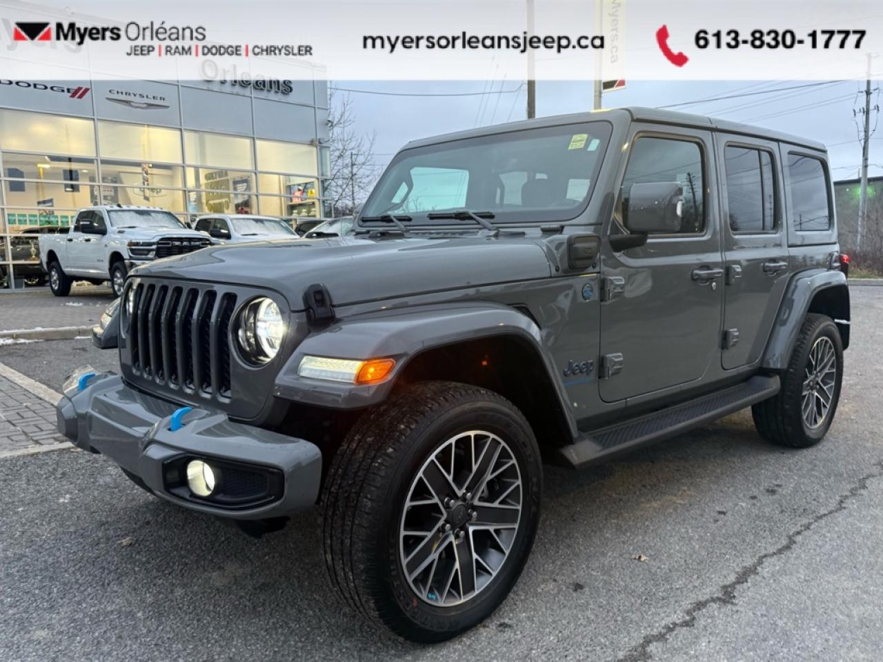 Used 2023 Jeep Wrangler 4xe High Altitude  - Hybrid - $149.72 /Wk for sale in Ottawa, ON